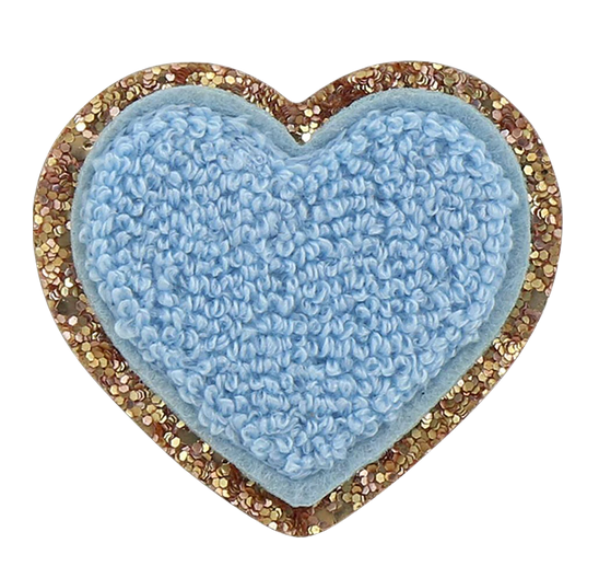 Stoney Clover Ln Glitter Heart Patches - Multiple Colors Available