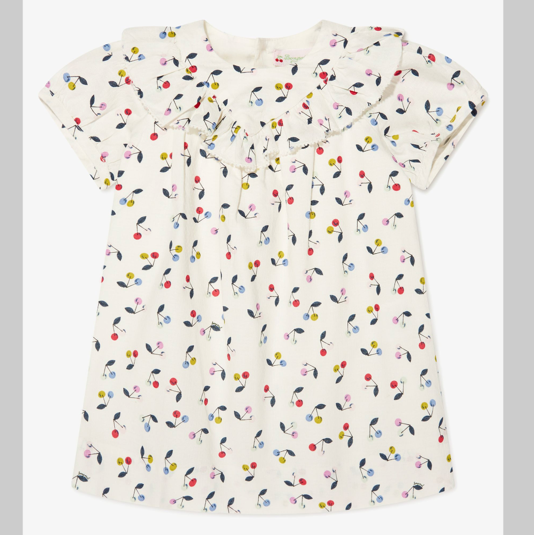 Bonpoint Colorful Cherries Dress