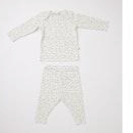 Bonpoint Timi Bleu Gris Pajama Set