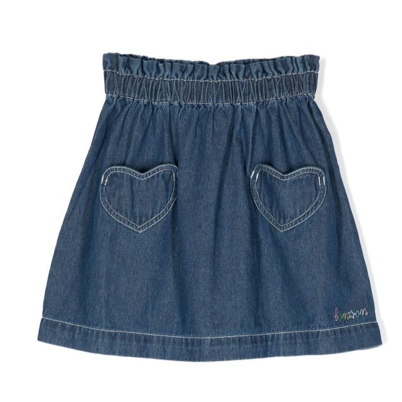 Bonton Denim Blue Skirt