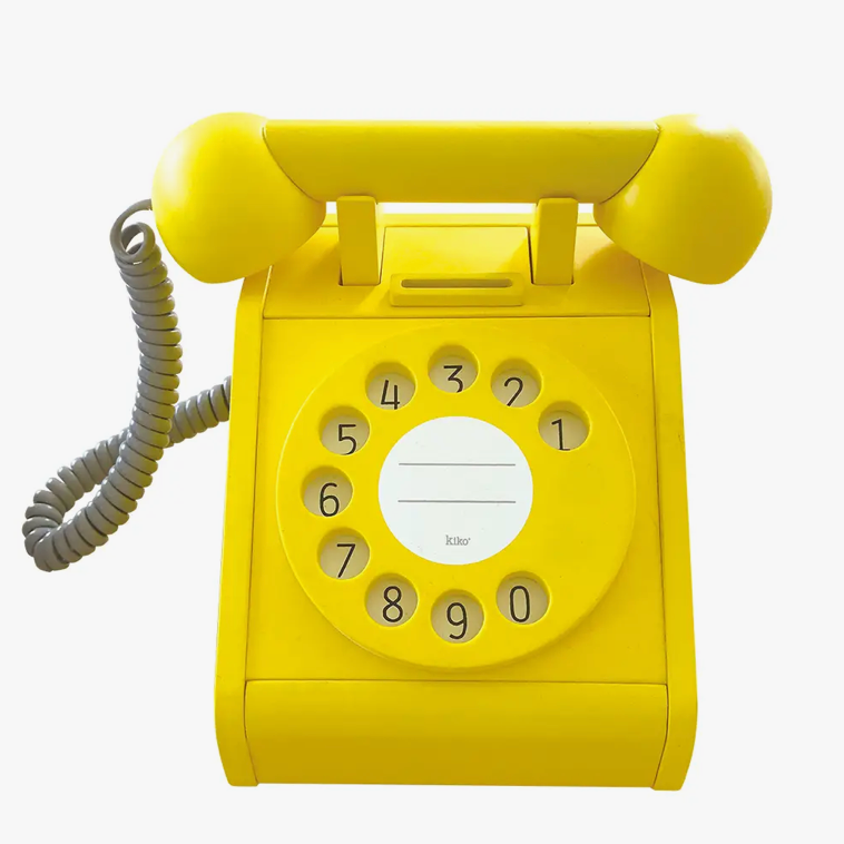 Play Retro Telephone - Yellow