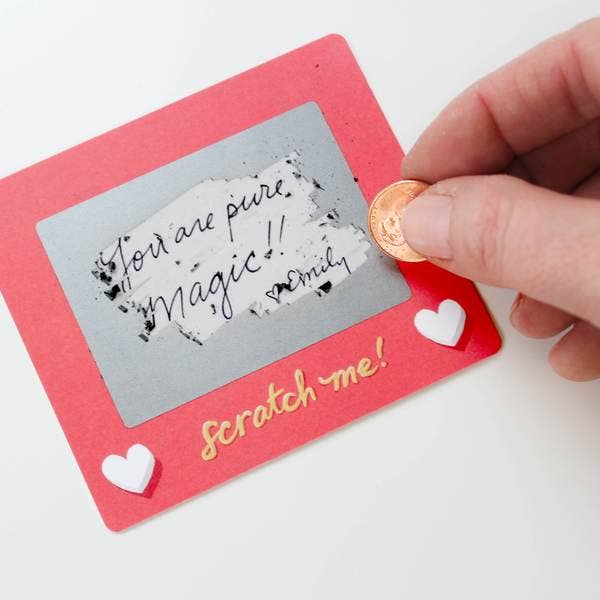 Scratch-off Valentine Cards - Scratch-A-Sketch