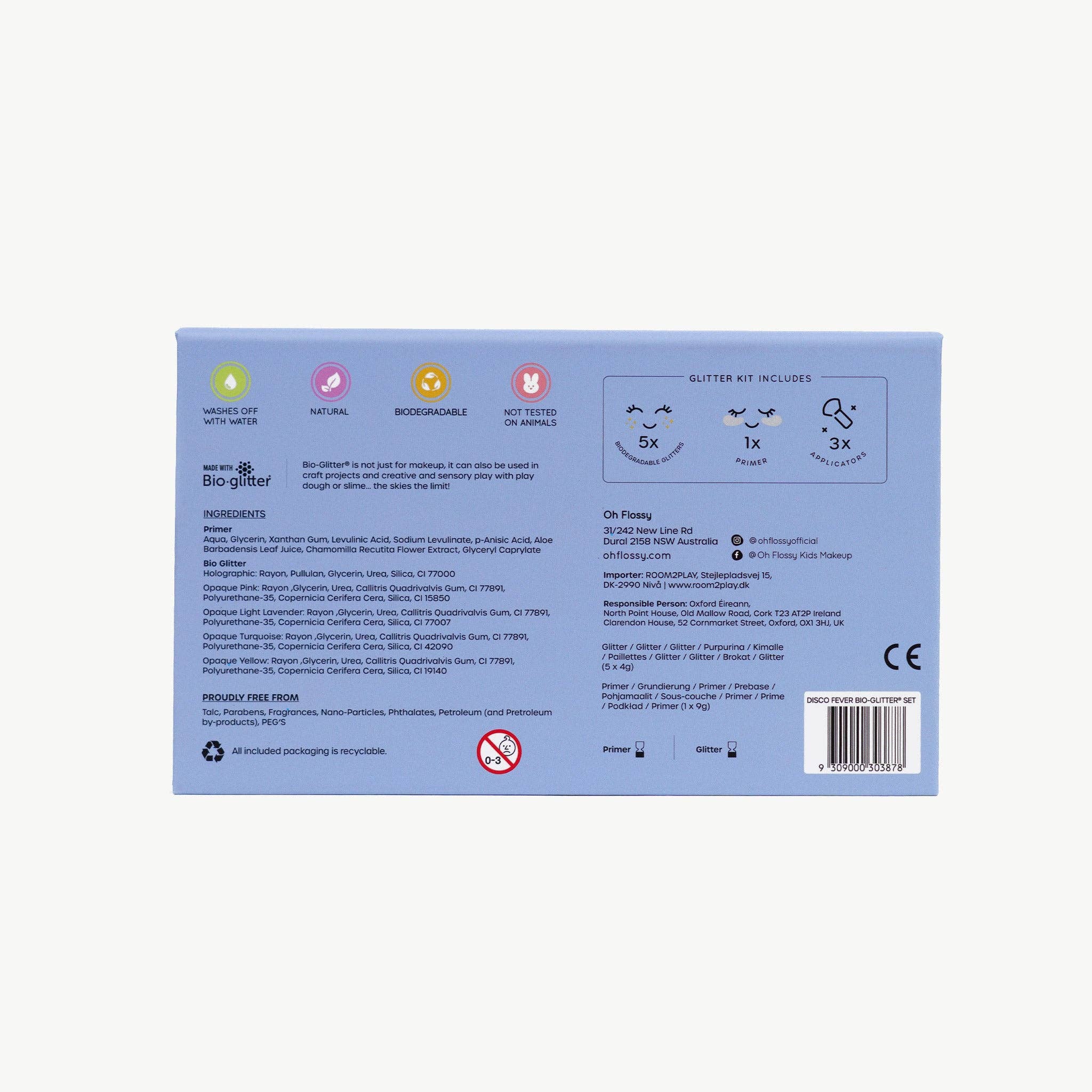 Oh Flossy Kids Disco Fever Glitter Set