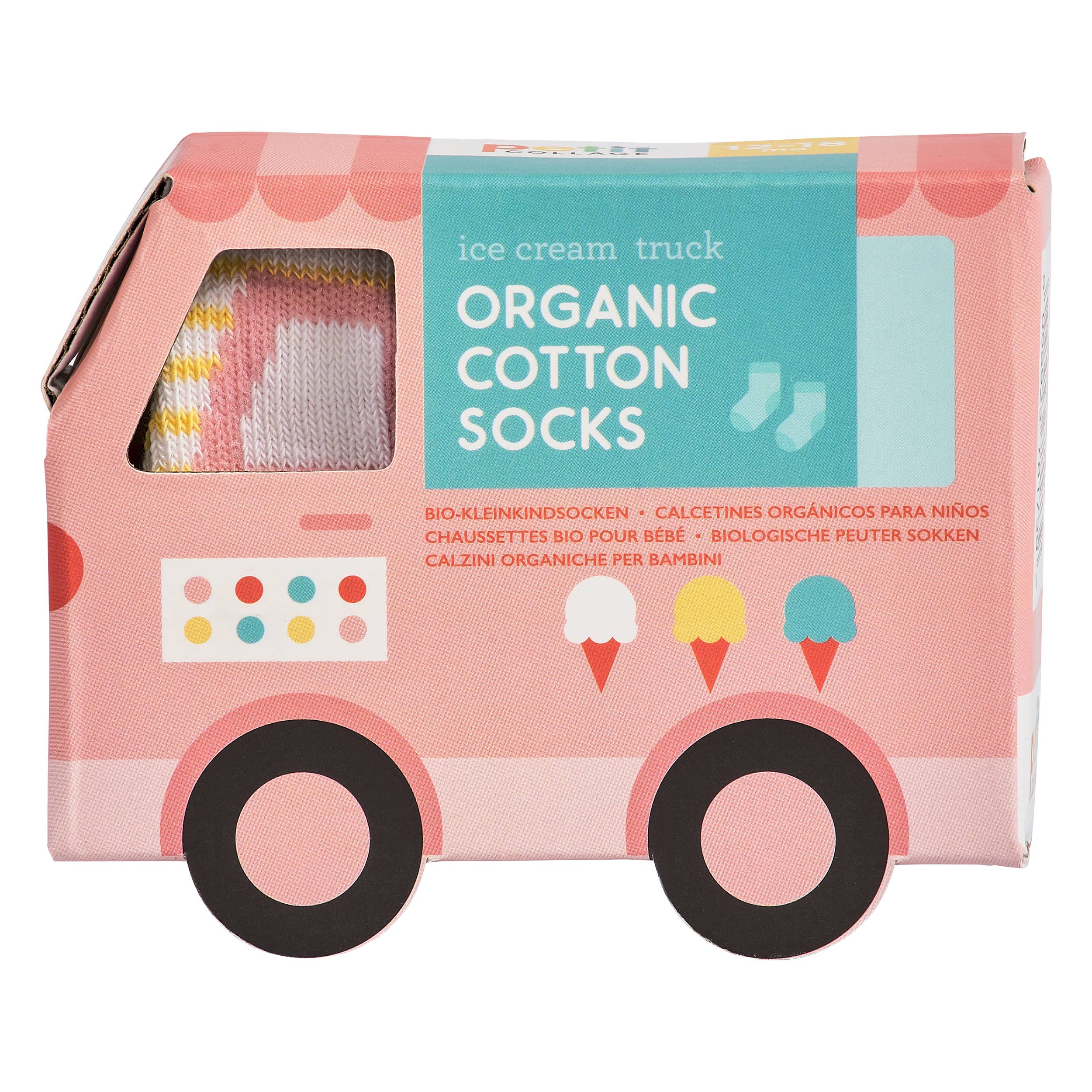 Organic Cotton Toddler Socks Trucks