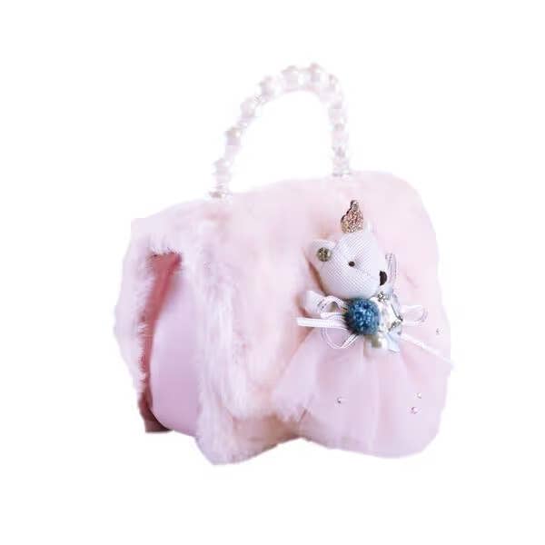 Princess Bear Furry Purse