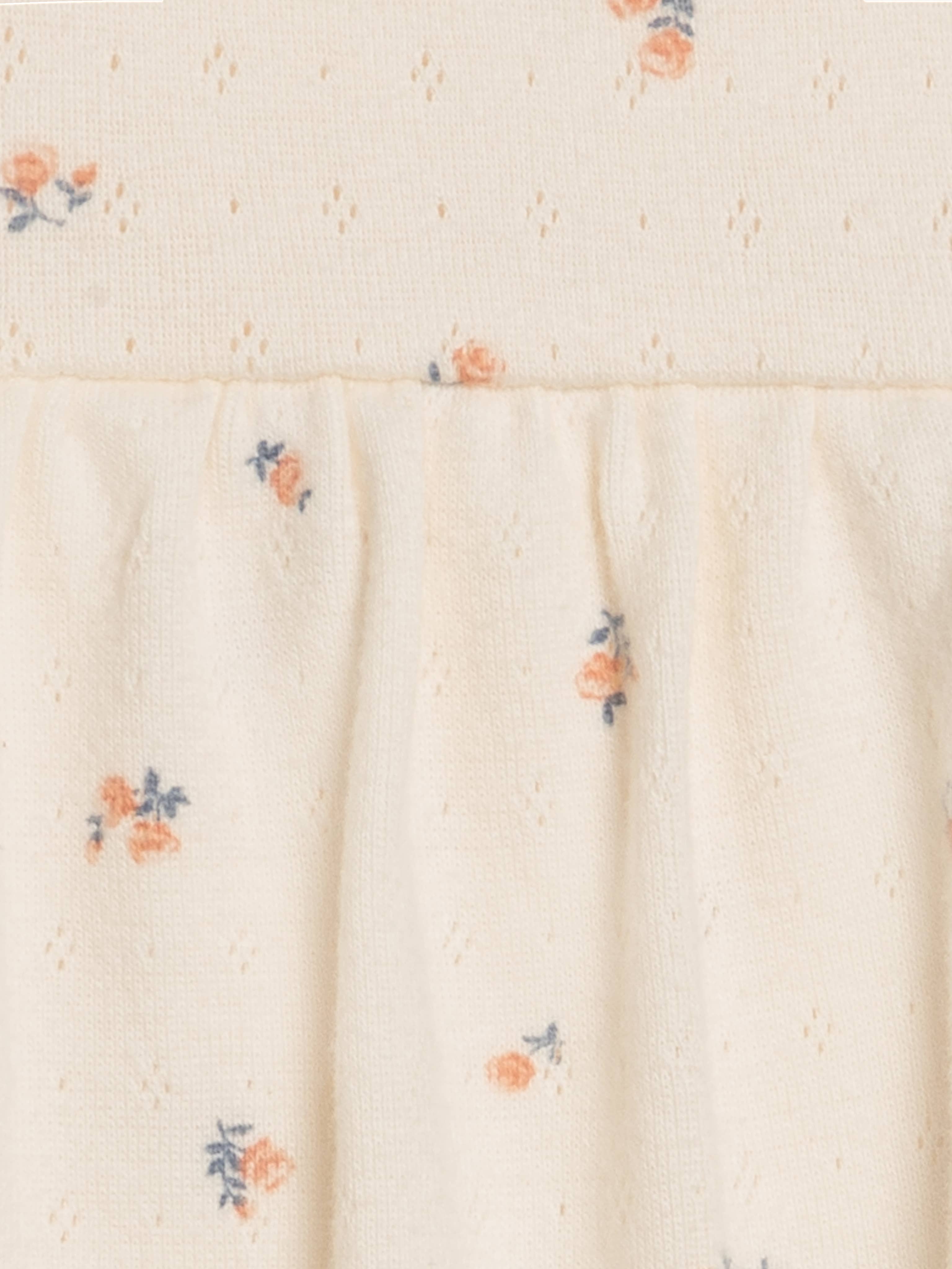 Soleil Pointelle Bodysuit Dress - Maris Floral / Ivory + Sea