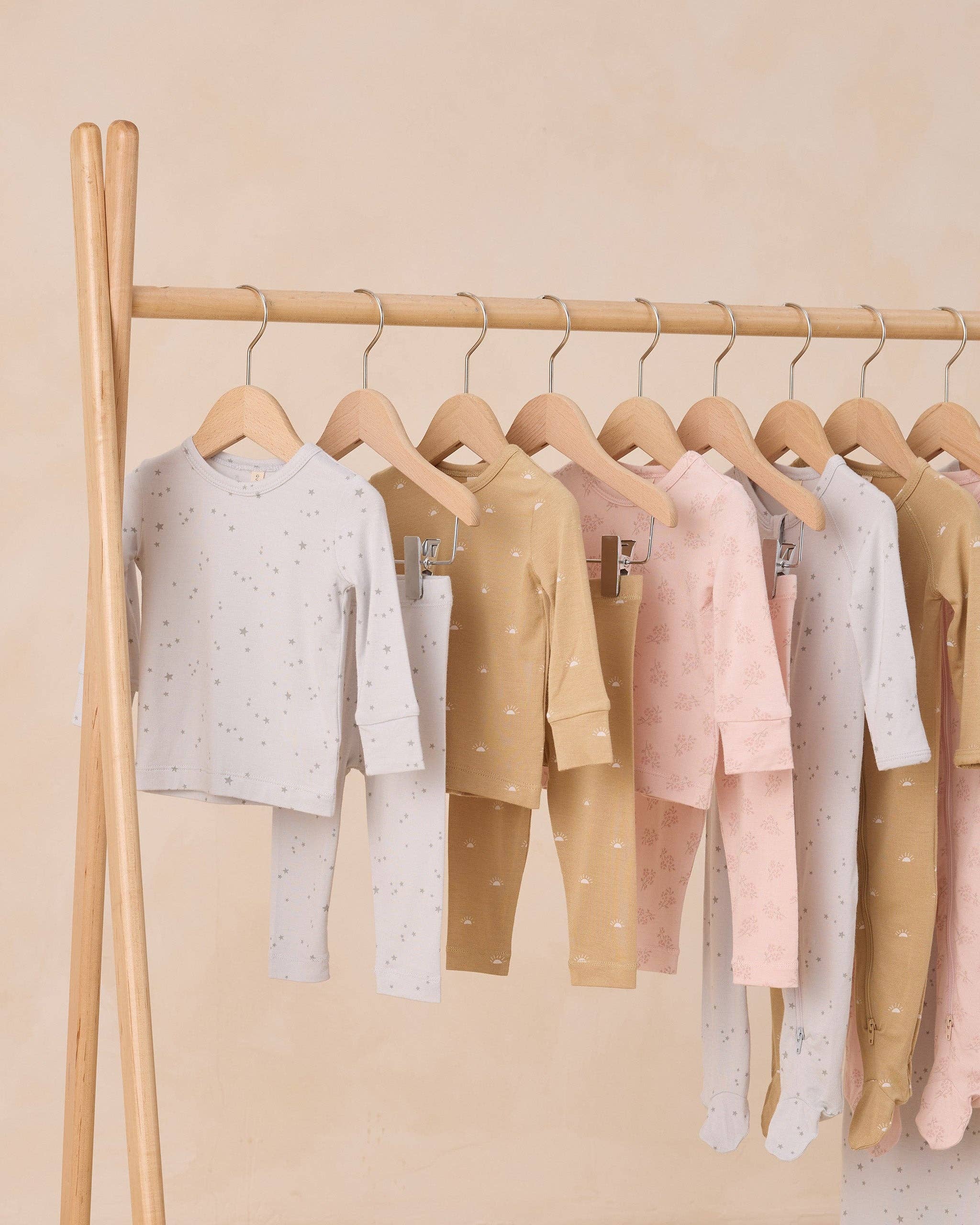 Modal Zip Footie - Stars Fog