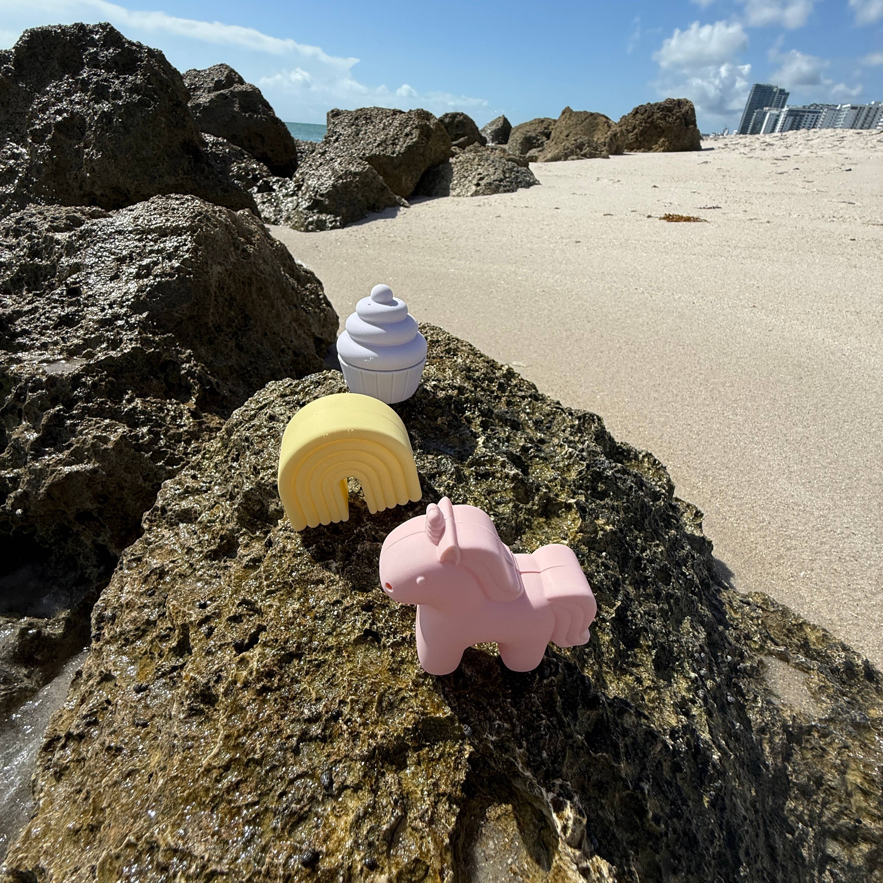 Ali+Oli Squirt Water Bath Toy Set - Unircorn Mold Free