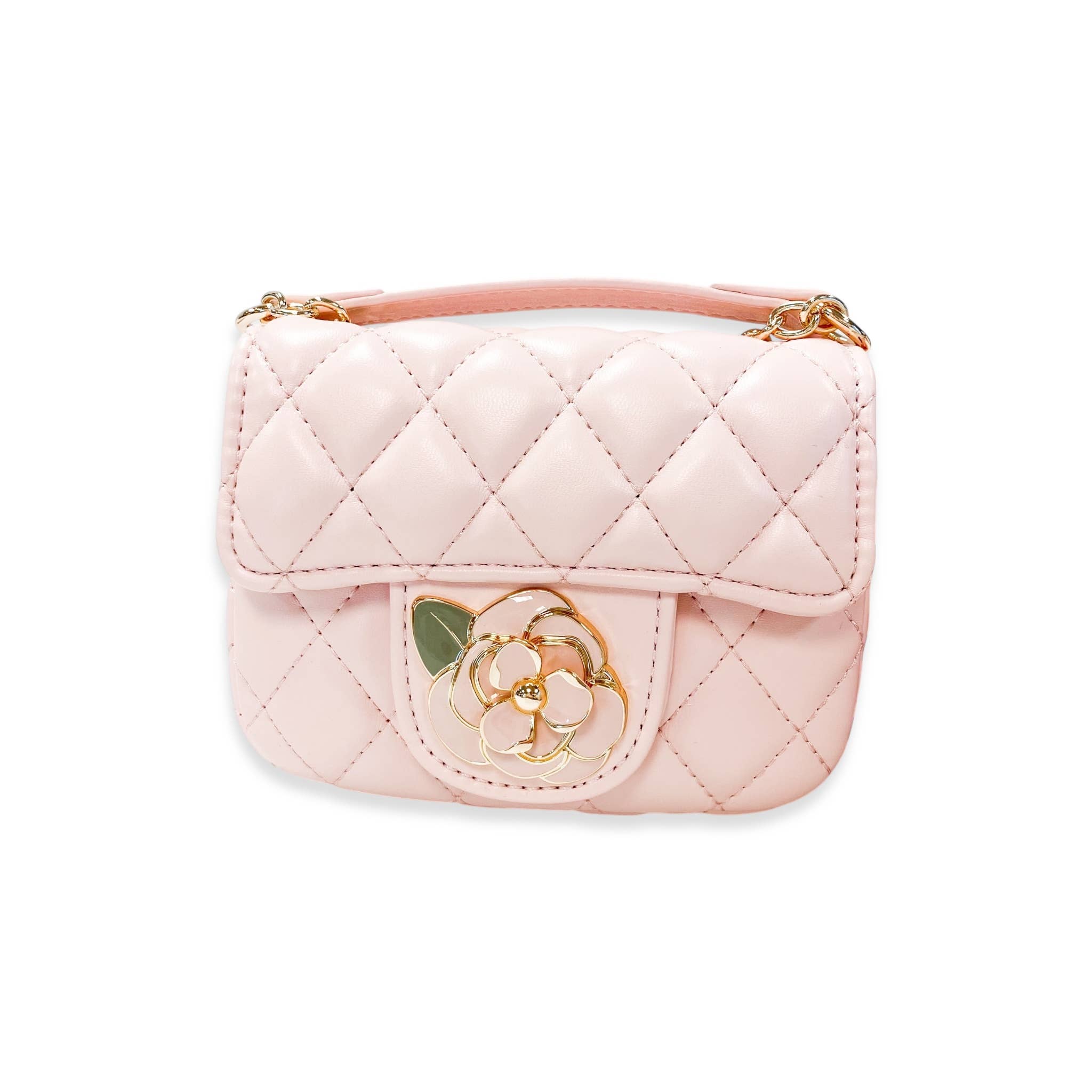 ]Floral Decor Quilted Purse