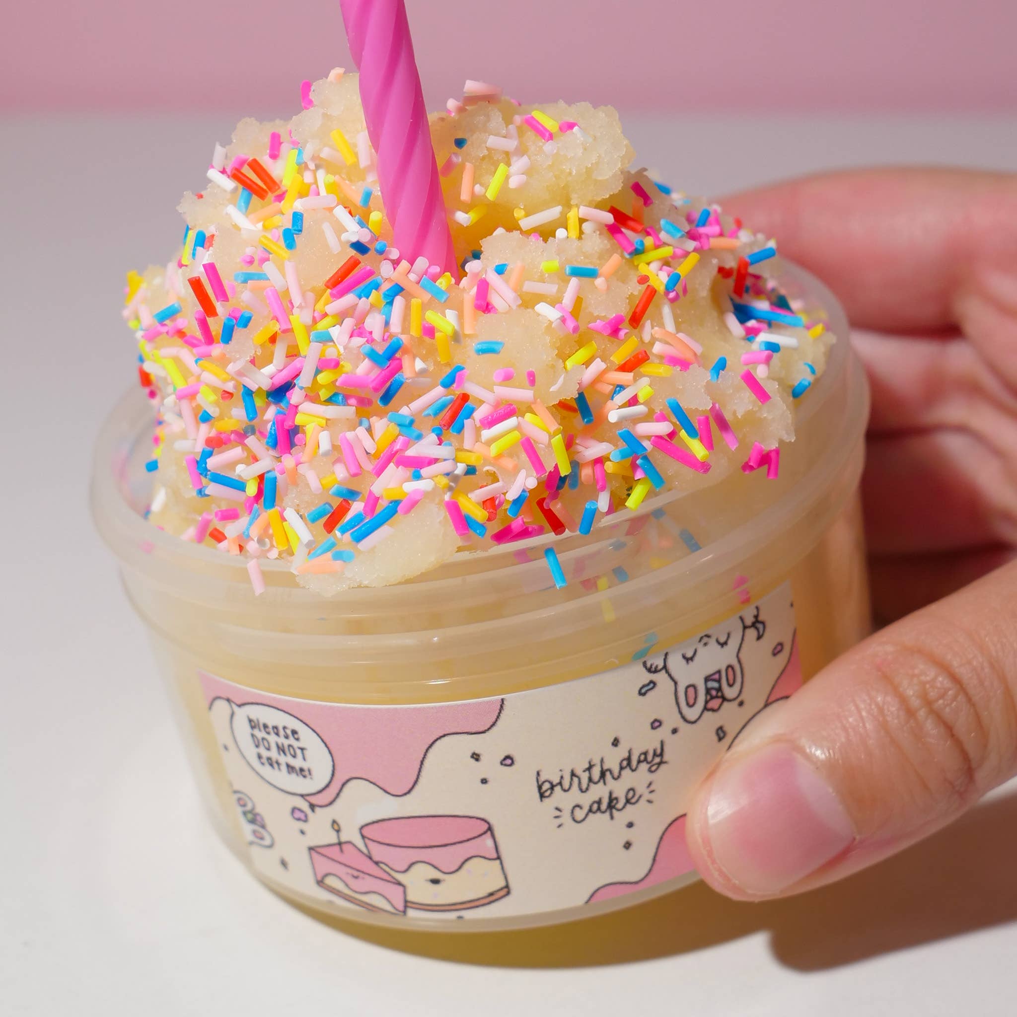 Birthday Cake Slime Toy