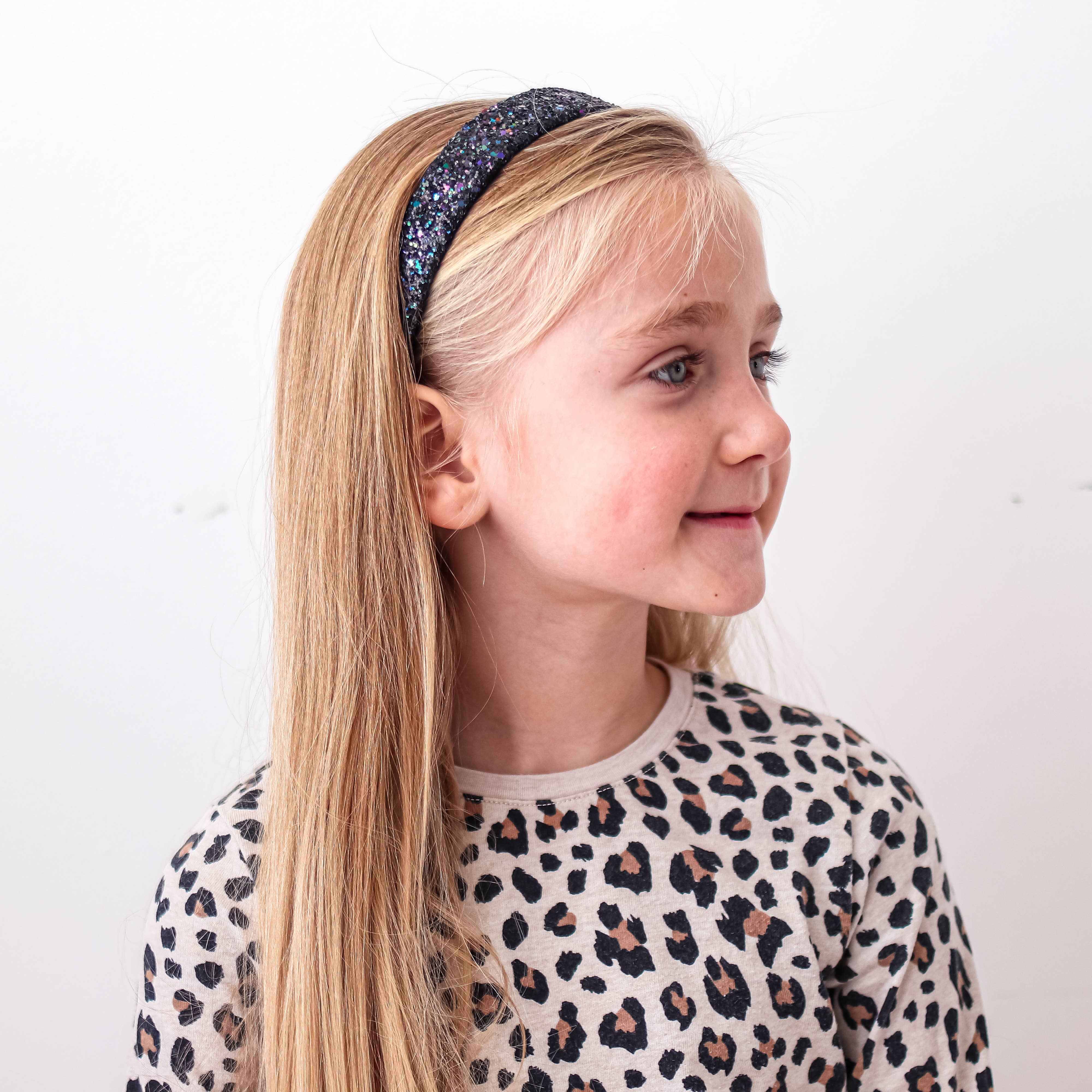 Tapered Chunky Glitter Headband - Multiple Colors