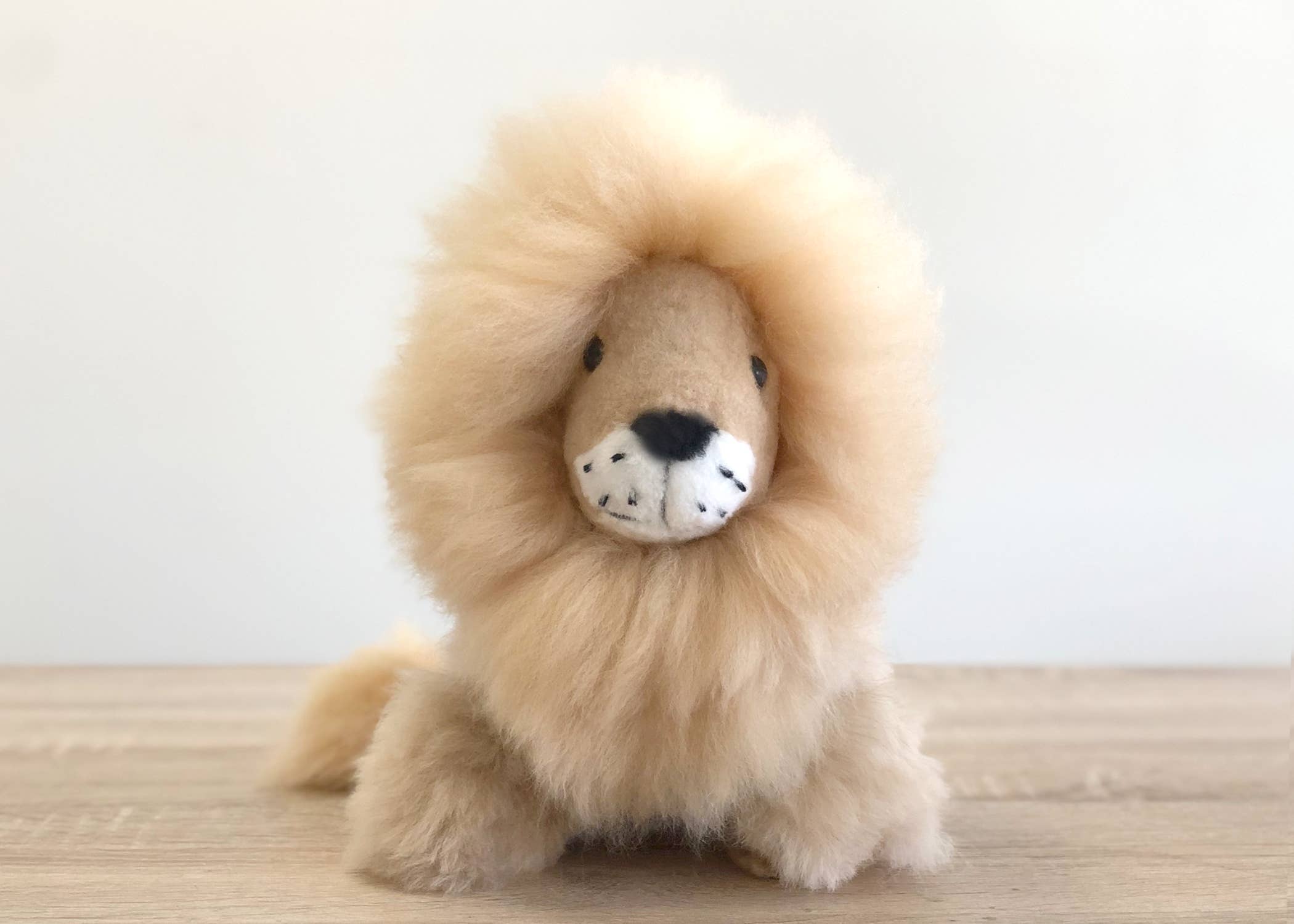 Alpaca Stuffed Animal - Lion  Medium- 12"