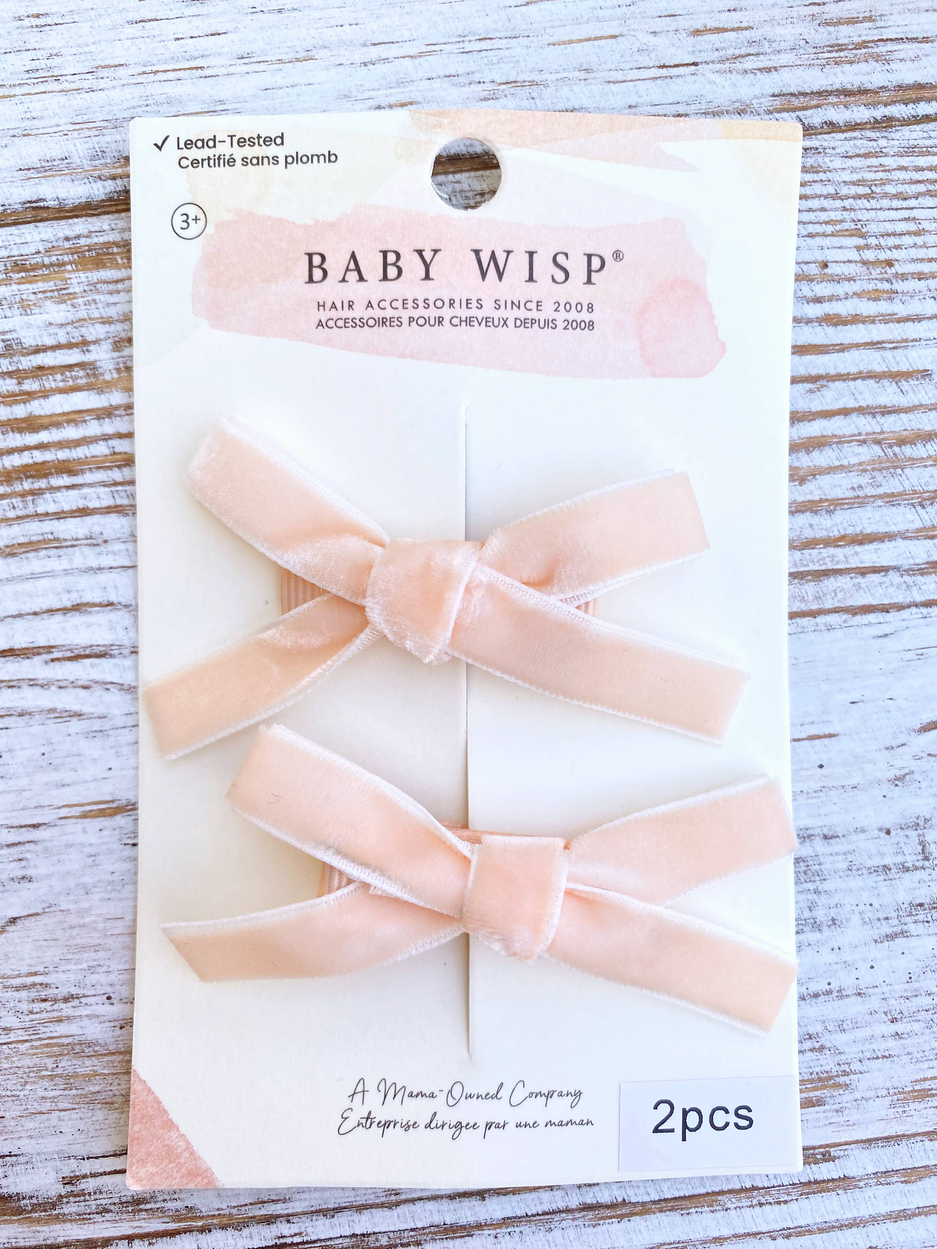 Velvet Pigtail Alligator Hair Clips Girls Christmas Bows - Multiple Colors