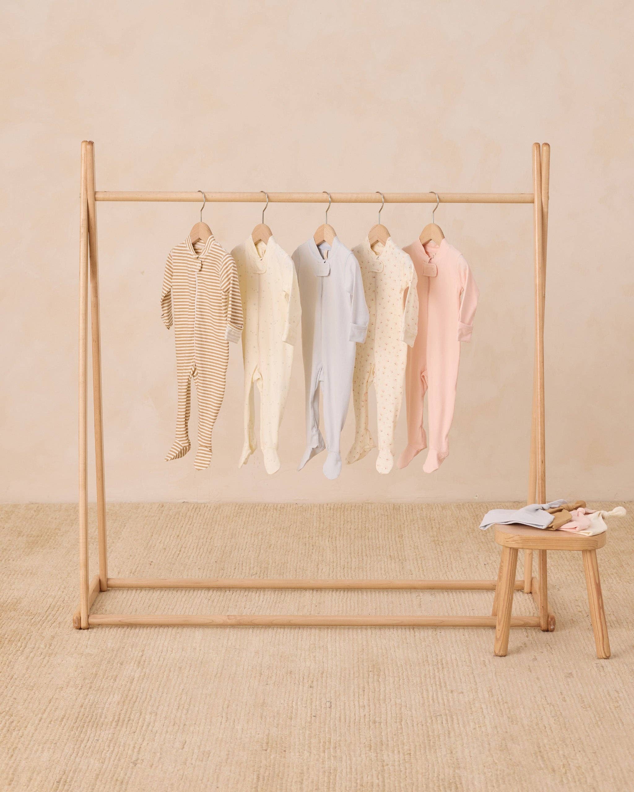 Zip Longsleeve Sleeper Footie- Fleur