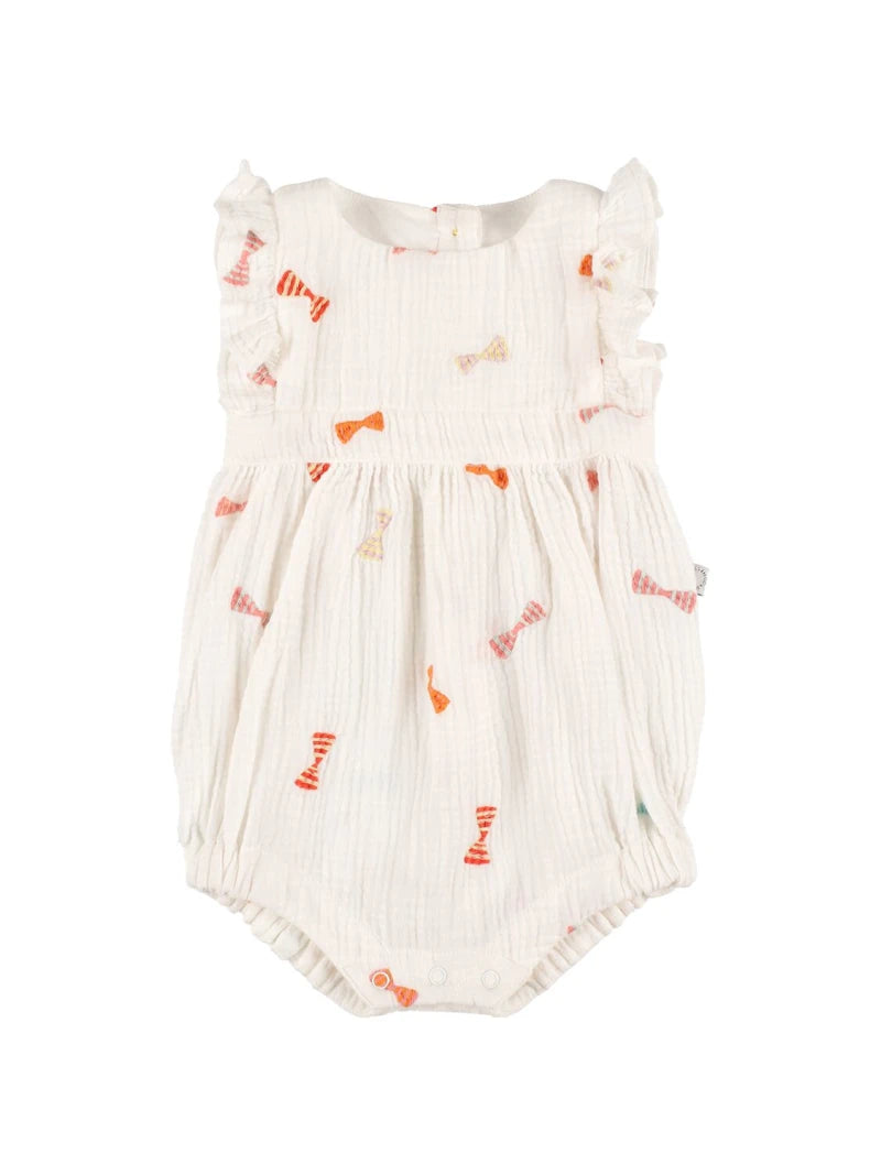 Stella Baby Girl Bows Gauze Romper