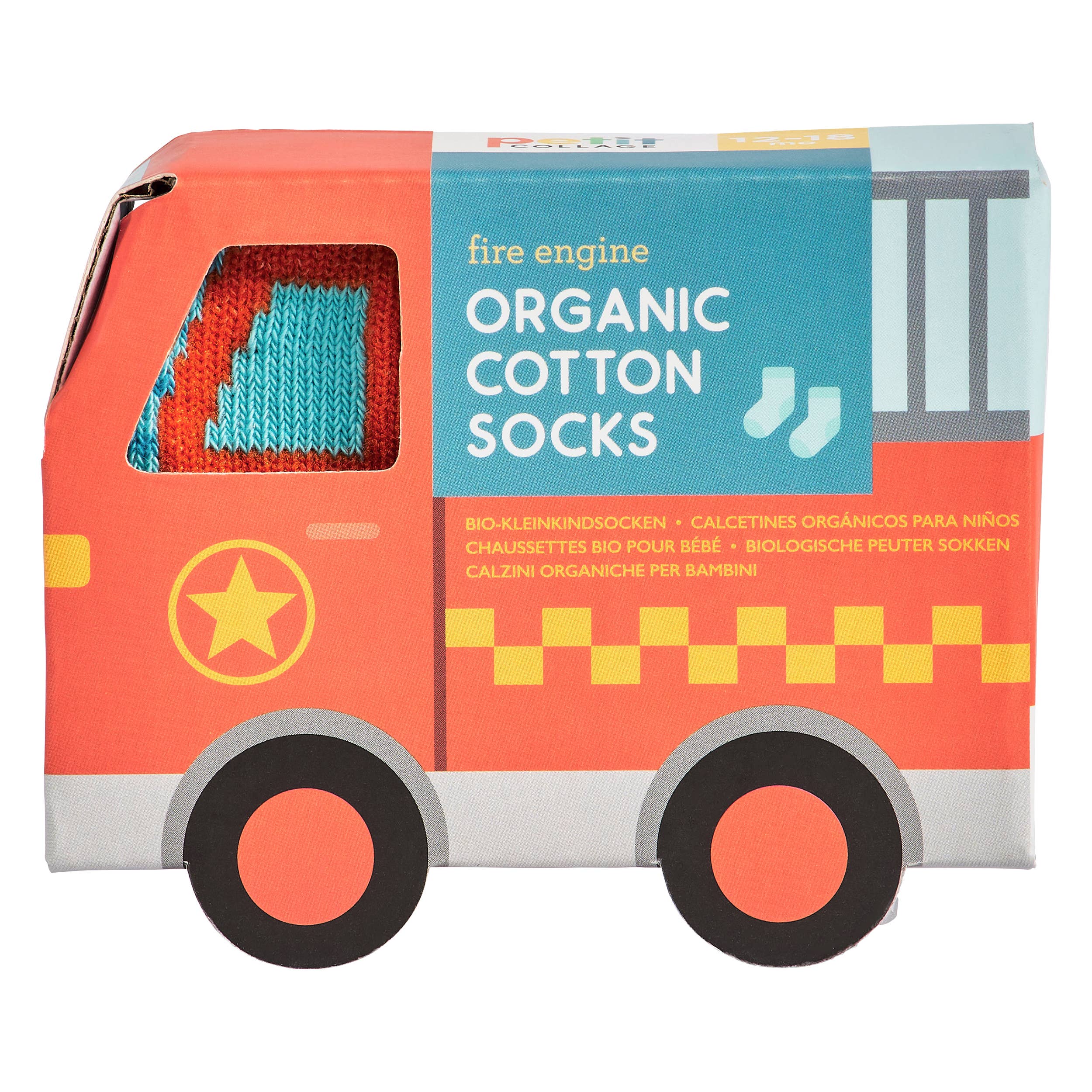 Organic Cotton Toddler Socks Trucks