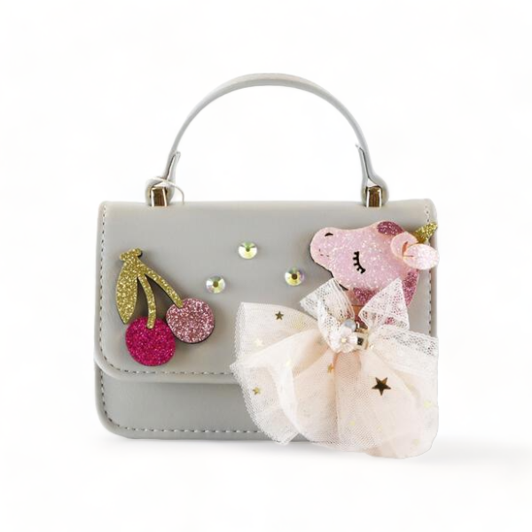 Unicorn & Cherry Applique Purse