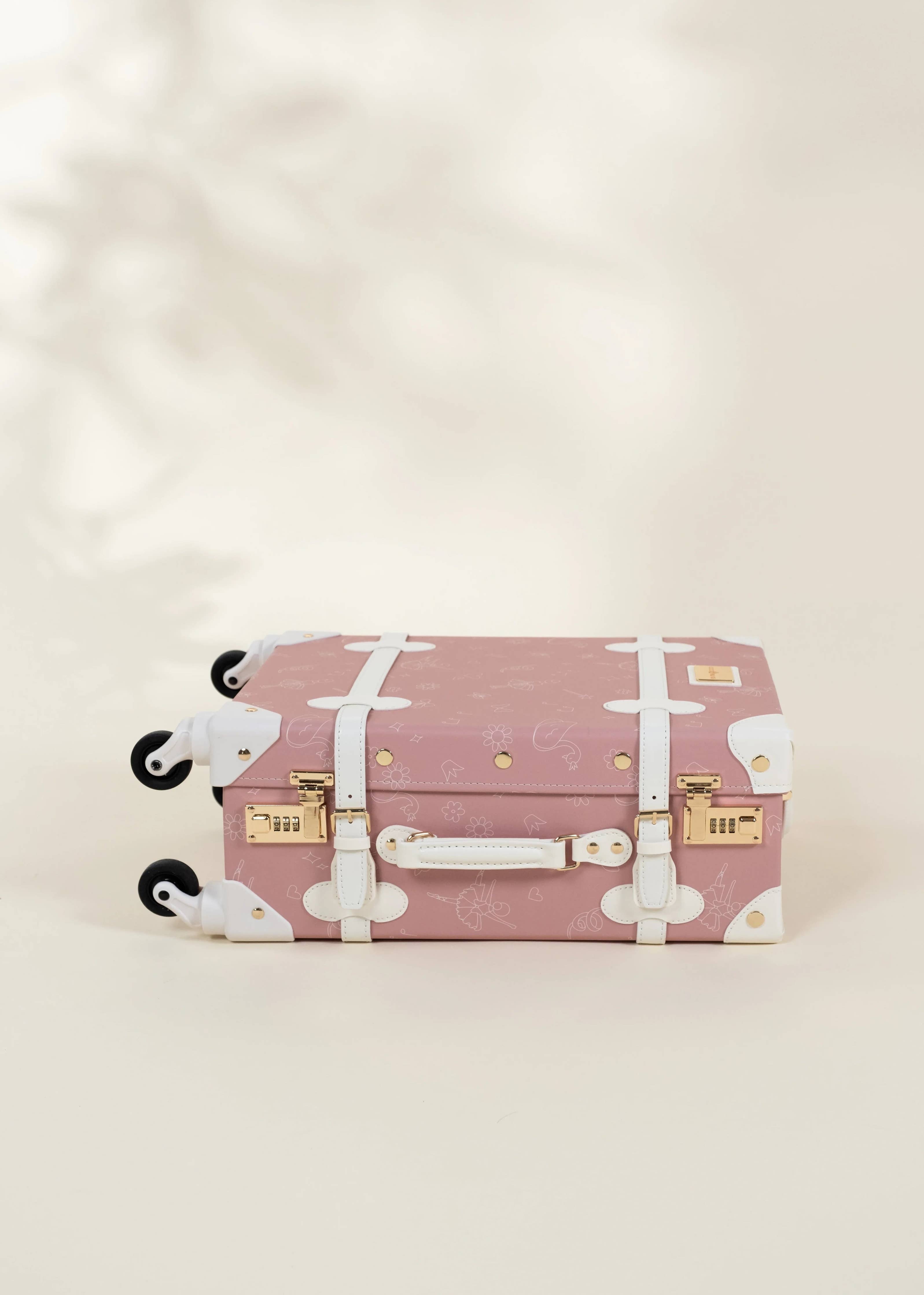 Vegan Leather Carry-On Suitcase - Ballerina
