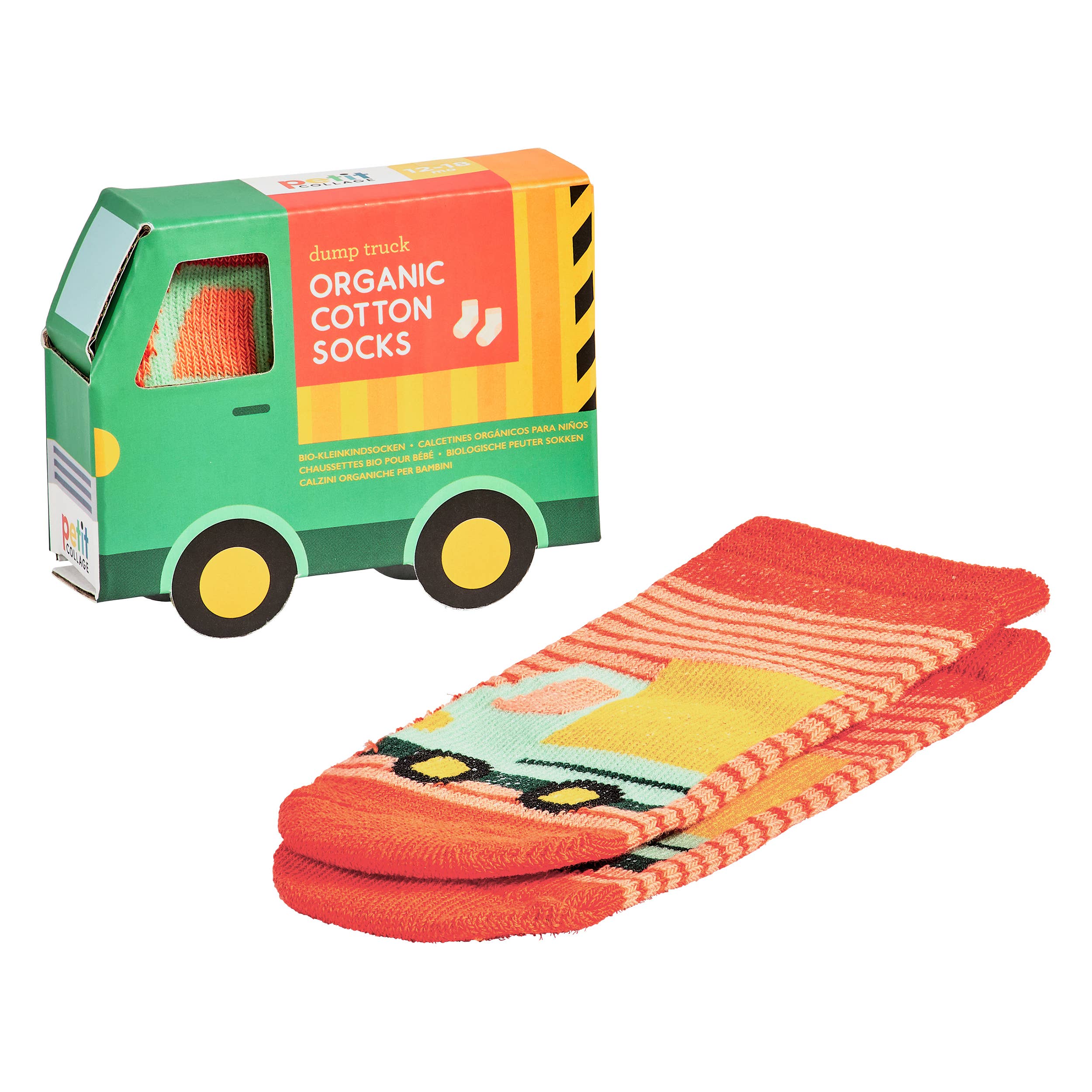 Organic Cotton Toddler Socks Trucks