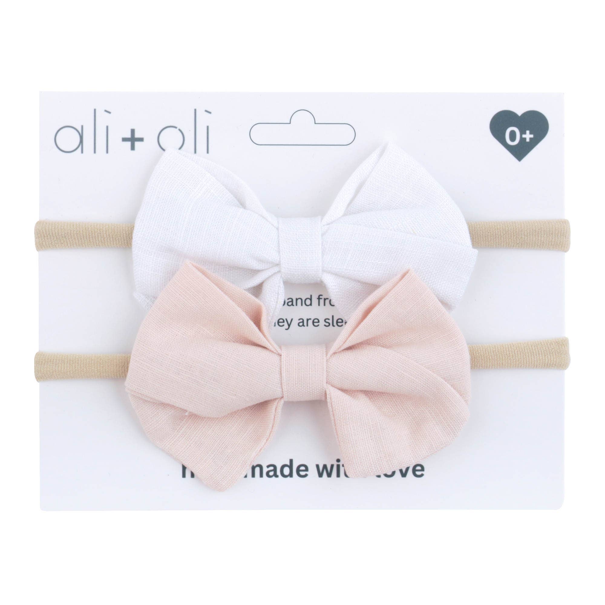 Headband Bow Set - Pink