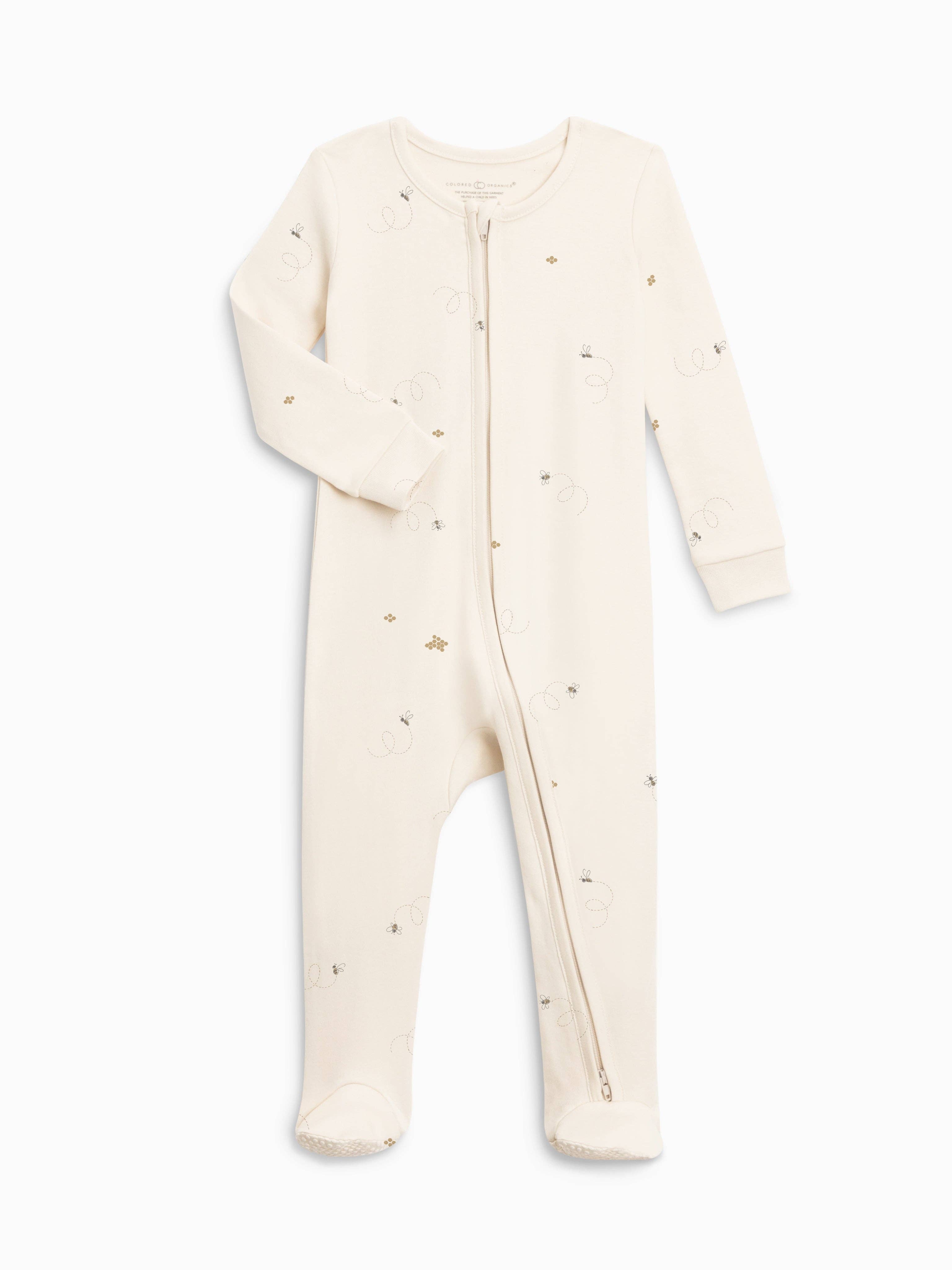 Peyton Zipper Sleeper - Bear / Truffle + Thyme