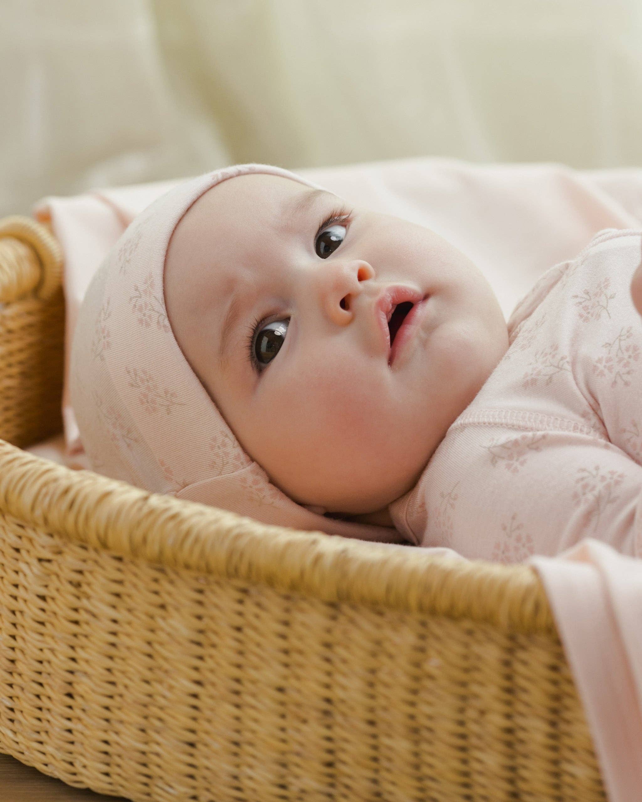 Modal Zip Footie || Pink Blossom