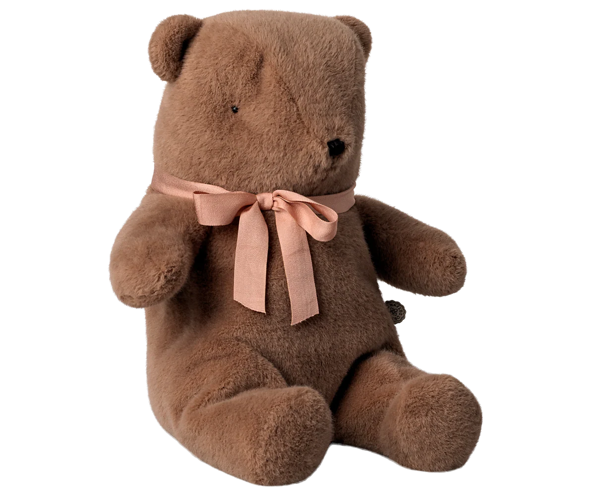 Teddy bear pink, medium - soft brown
