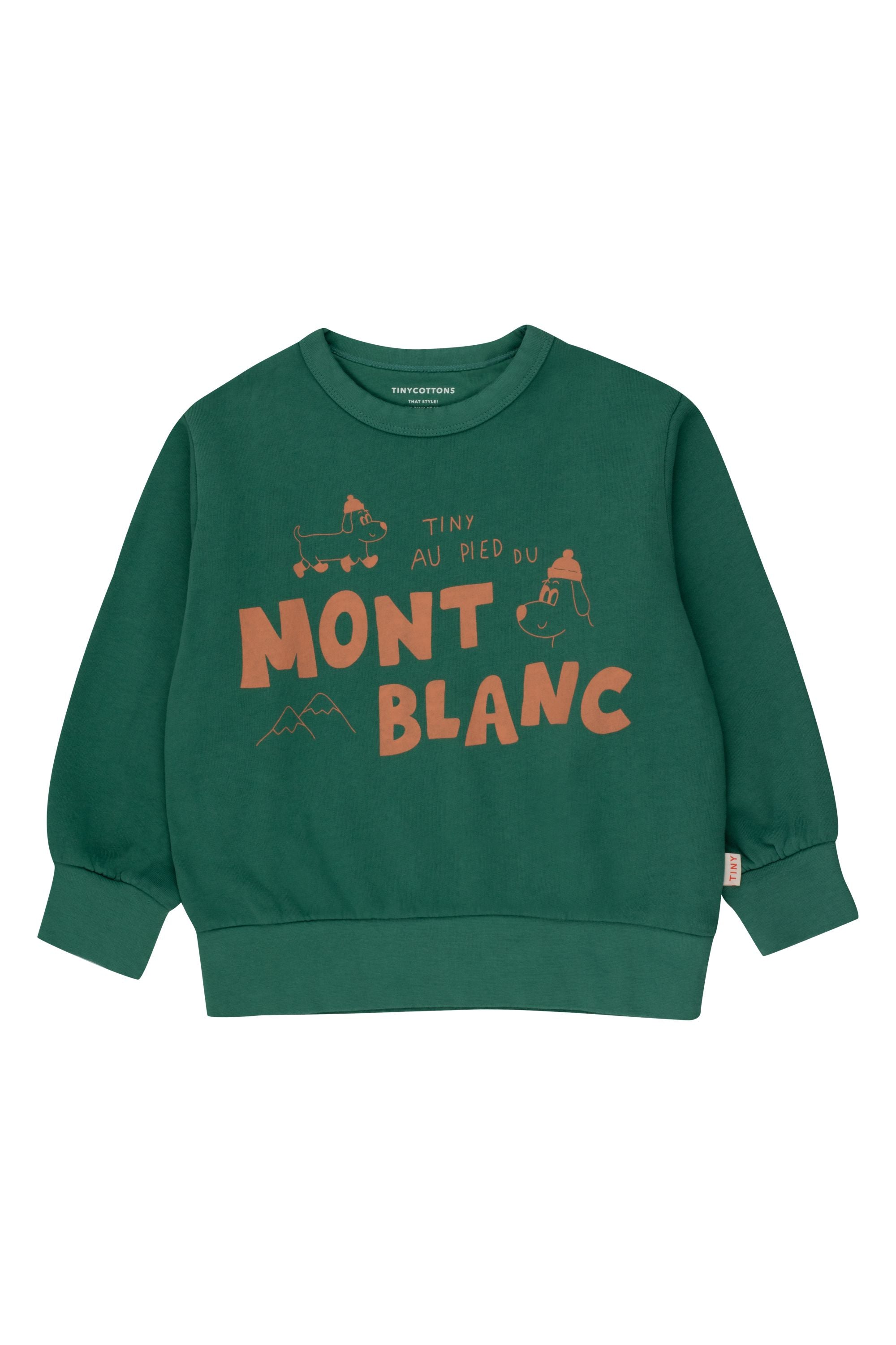 TinyCottons Mont Blanc Sweatshirt, Dark Green