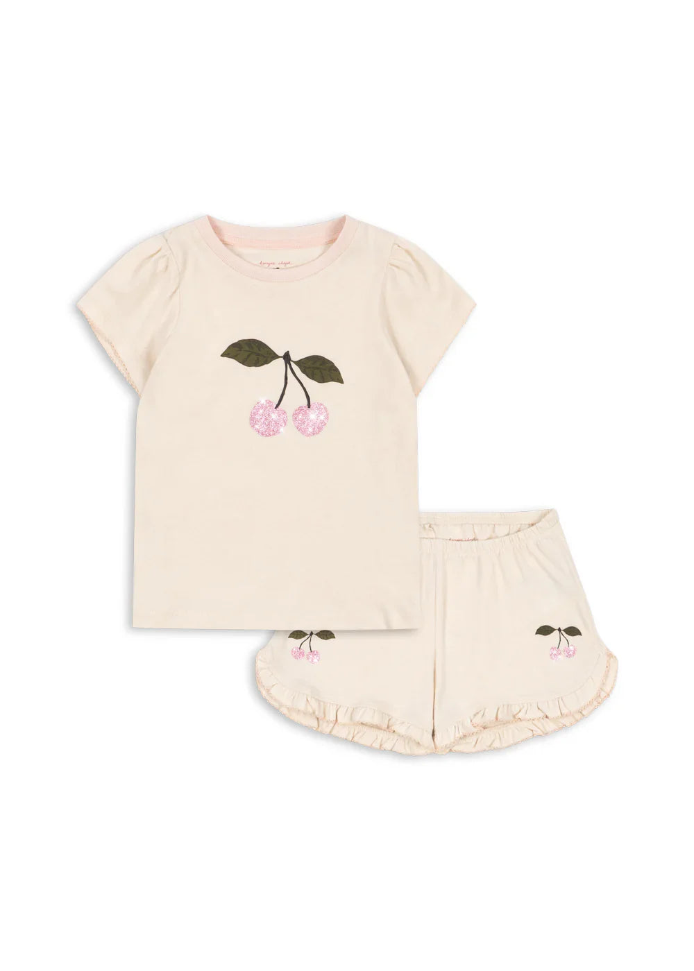 Konges Slojd Famo Frill Set GOTS - Buttercream