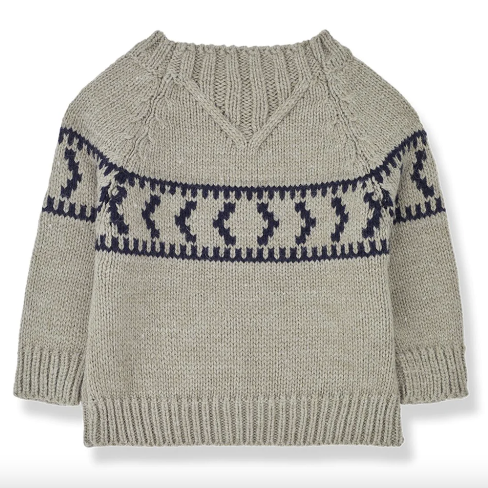 1+ In The Family Sweater - Taupe
