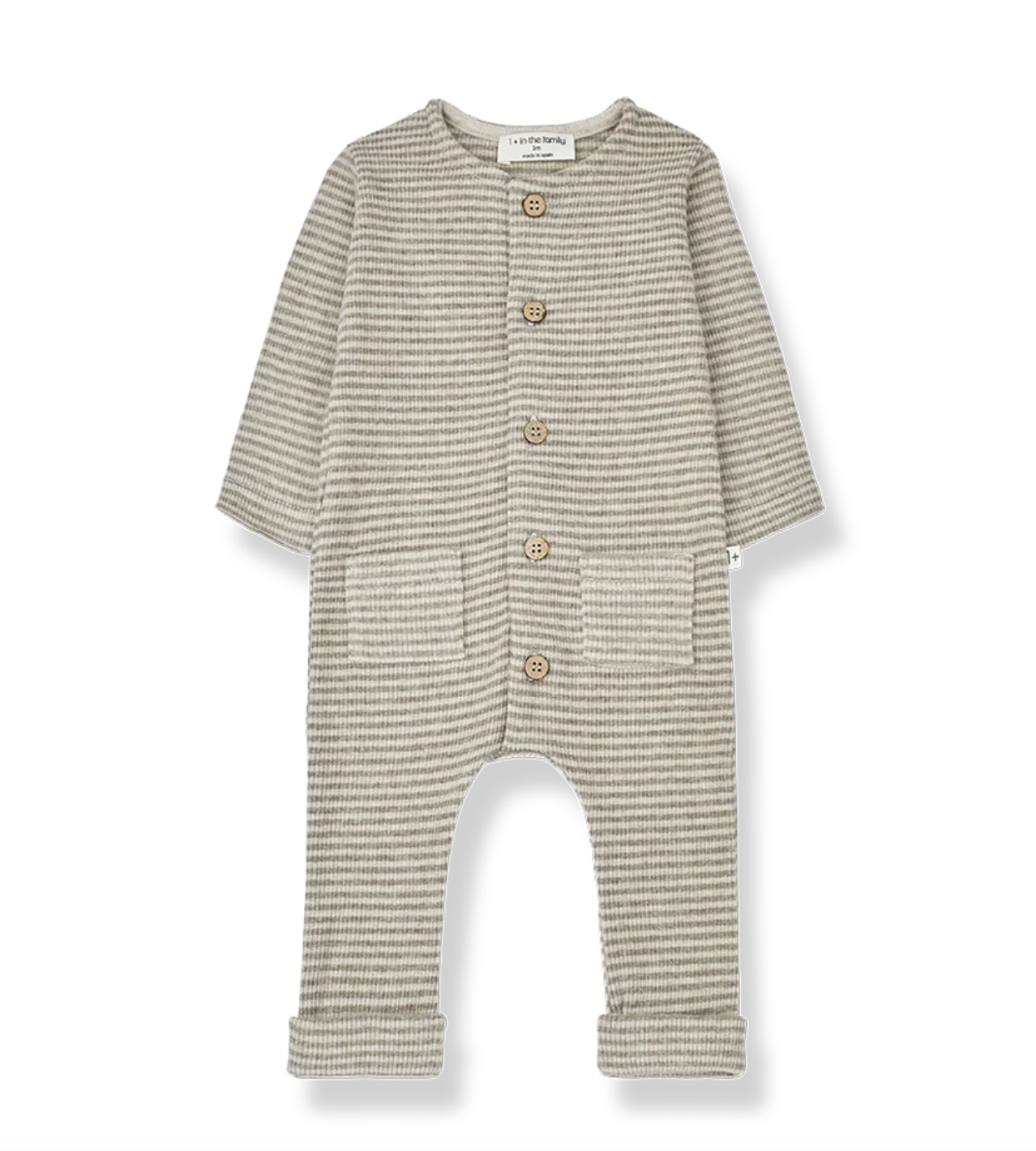 1+ in the family Zabar Jumpsuit - Oatmeal-Taupe