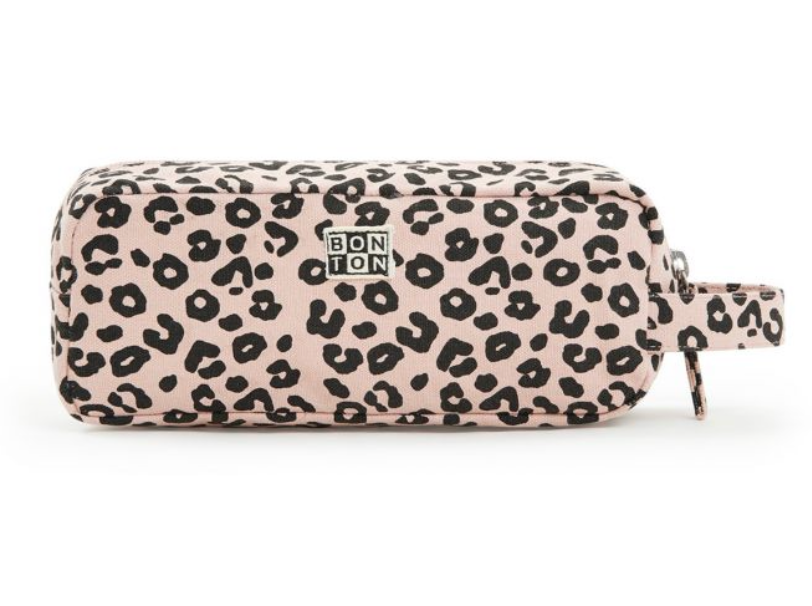 Bonton Leopard Rose Pouch