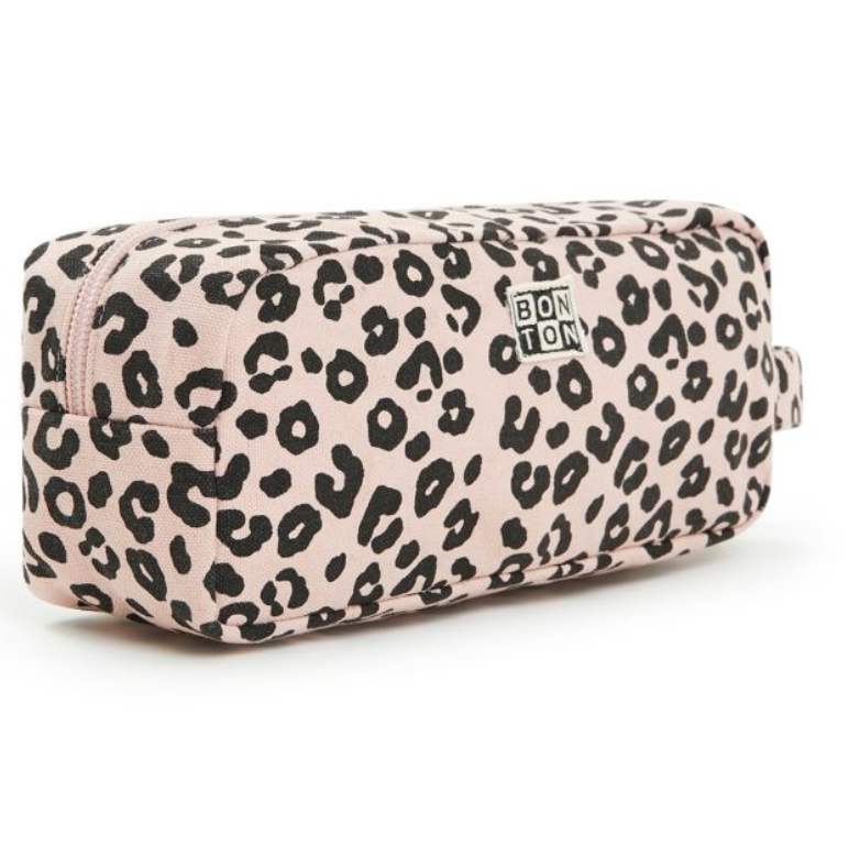 Bonton Leopard Rose Pouch