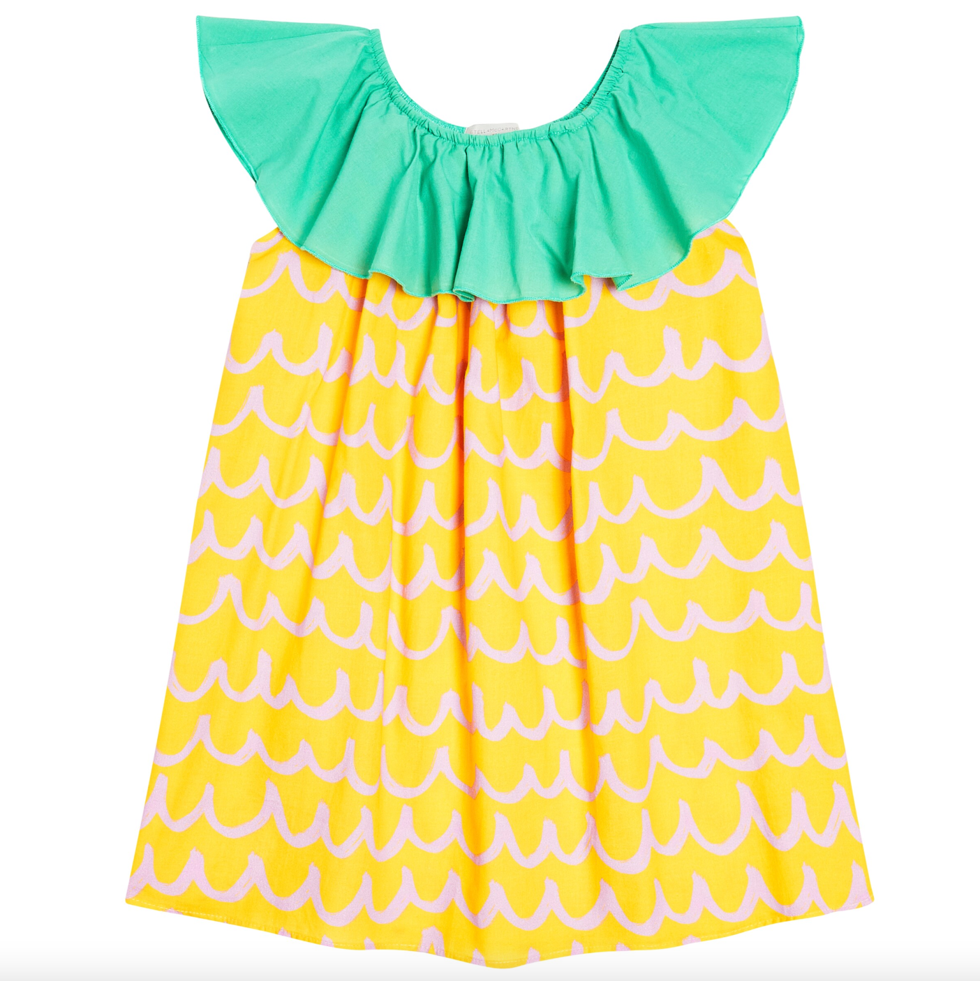 Stella Girl Sleeveless Pineapple Waves Dress