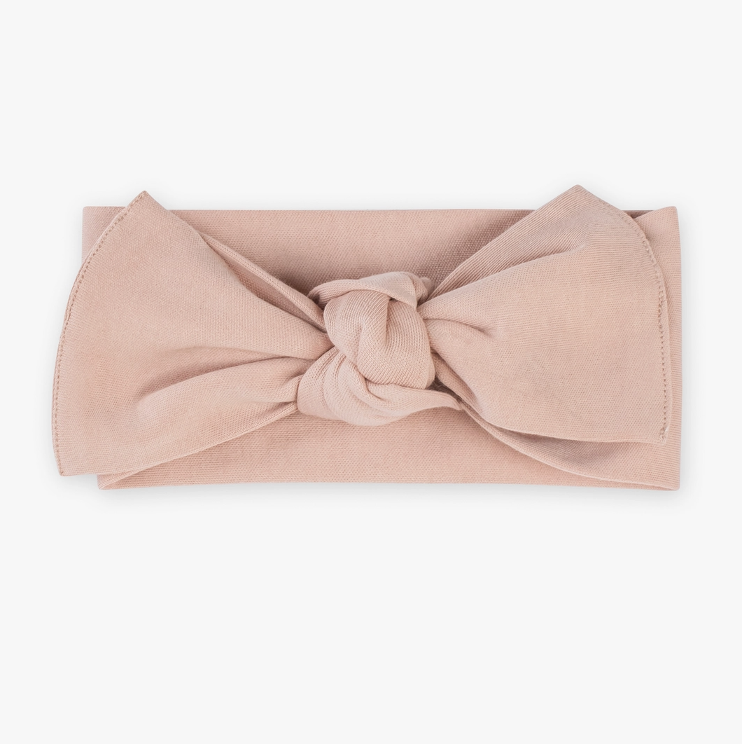 Colored Organics Baby Knot Bow Wrap - Blush