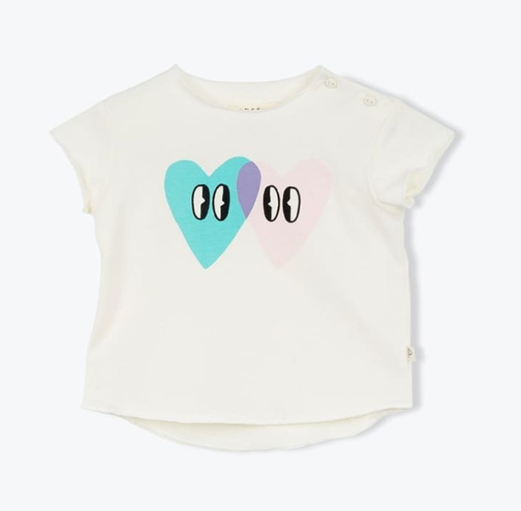 Arsène & Les Pipelettes Baby Coeurs Lover Tee