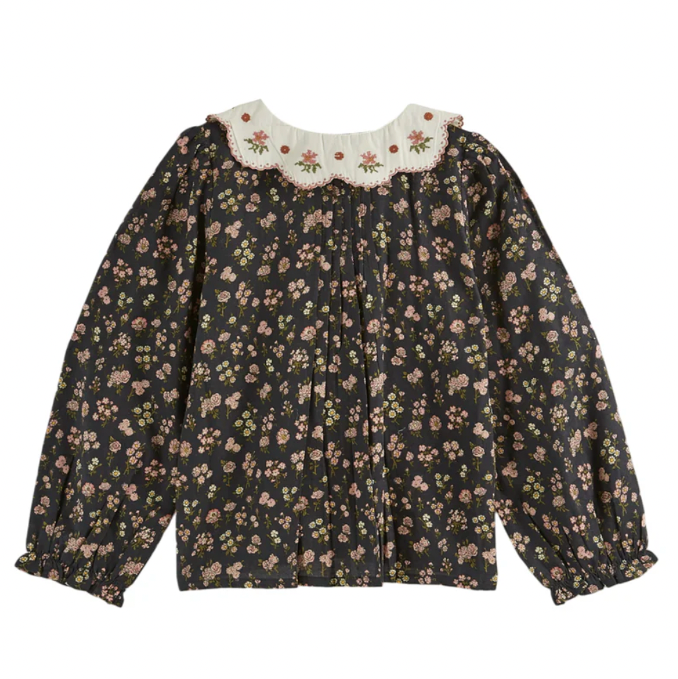 Emile Et Ida Baby Blouse Col Brodee