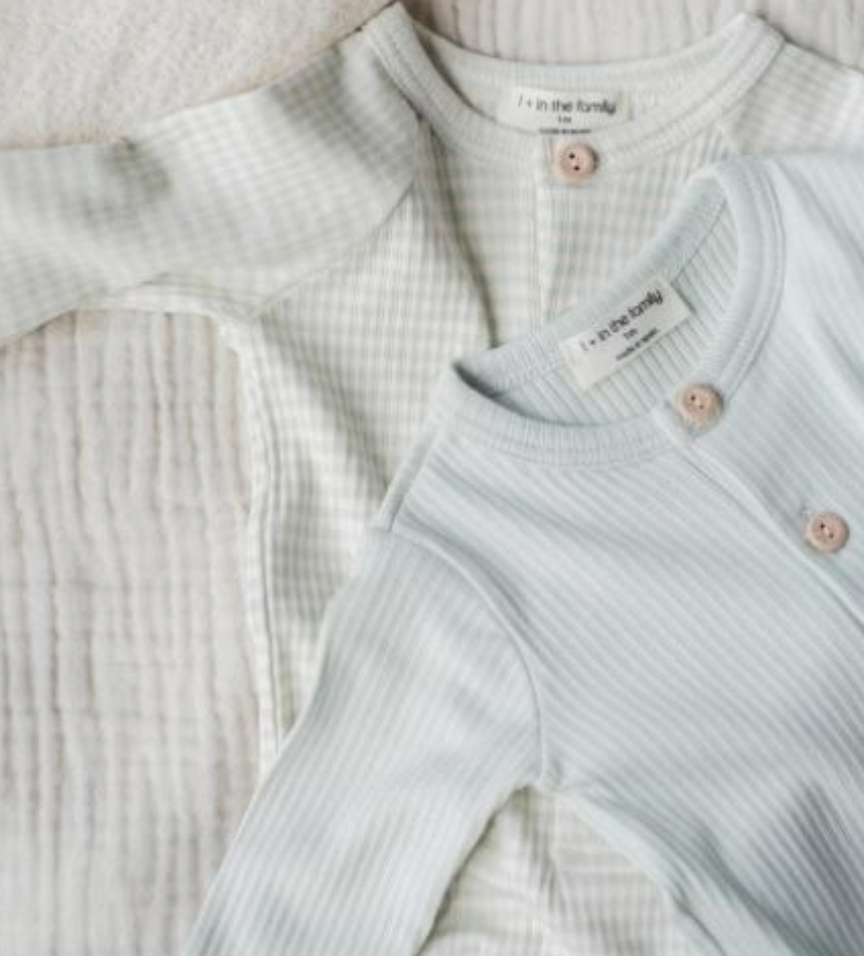 1+ Guim Footie - Pale Aqua
