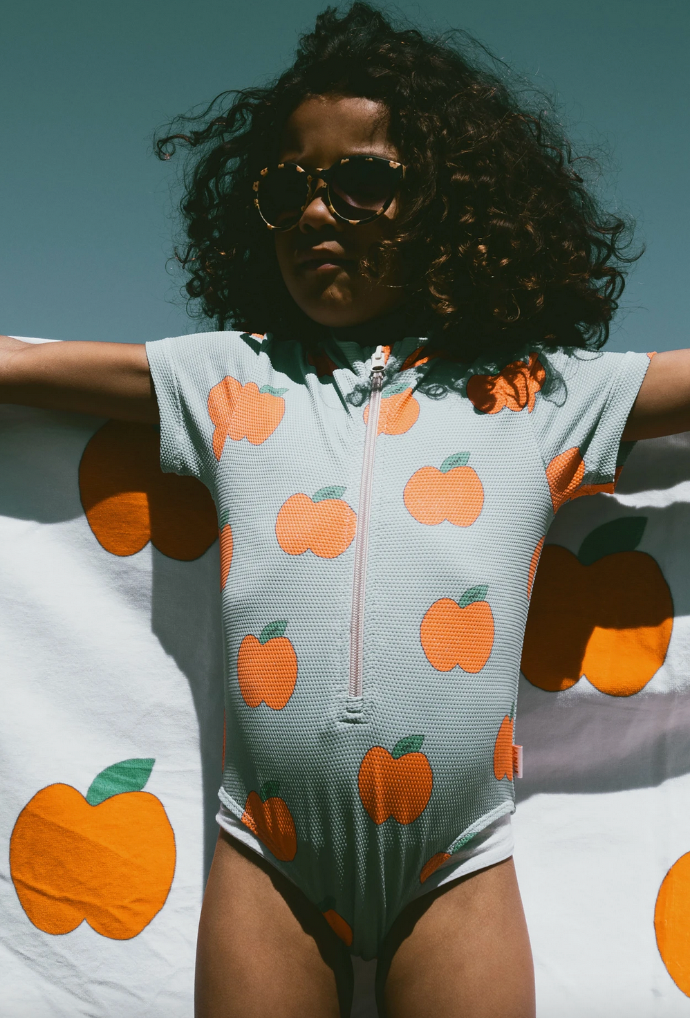 Tinycottons Apples Girls Swim Onepiece