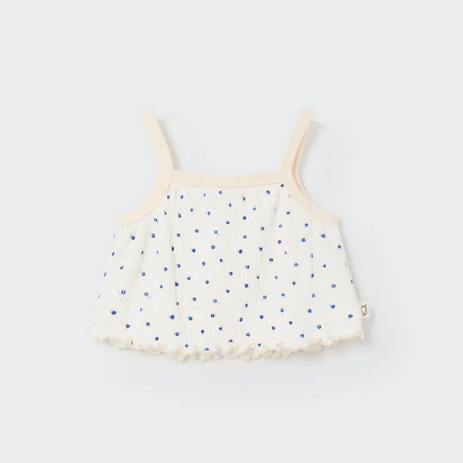 My Little Cozmo's Floral Gauze Top