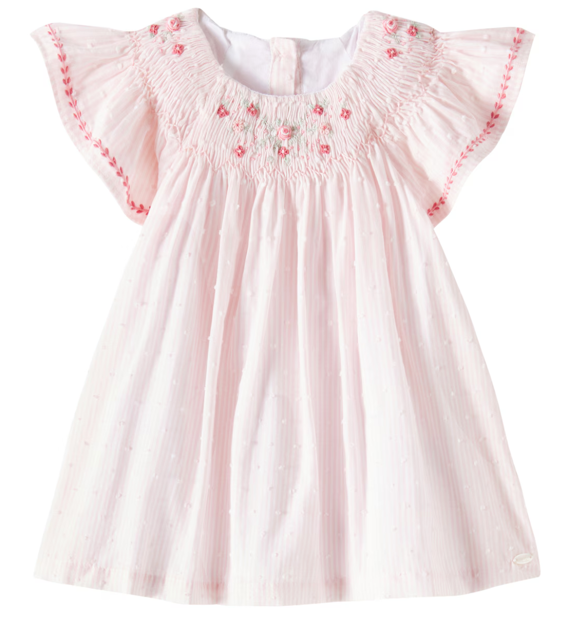 Tartine Et Chocolat Embroidery Rose Dress