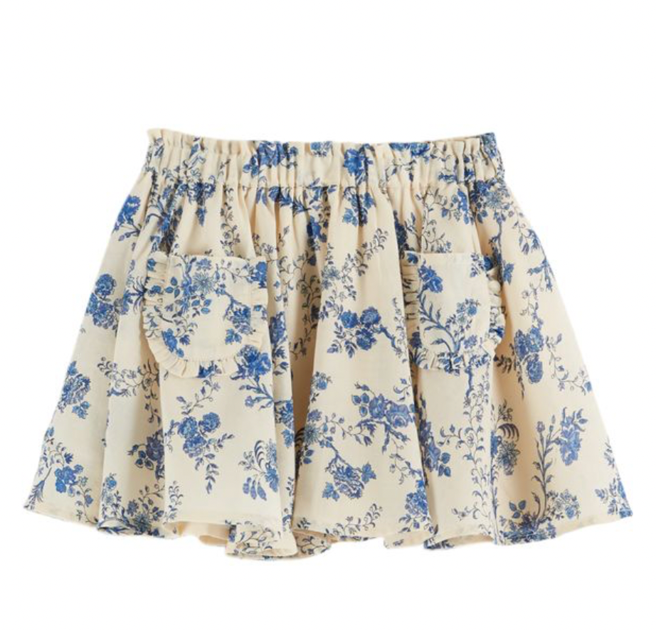 Emile Et Ida Orchid Bleu Skirt
