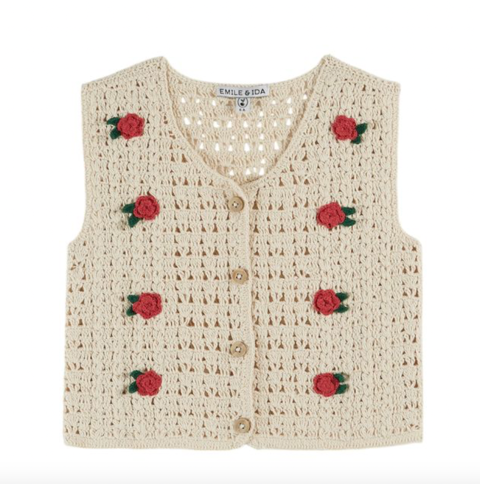 Emile Et Ida Crochet Cardigan