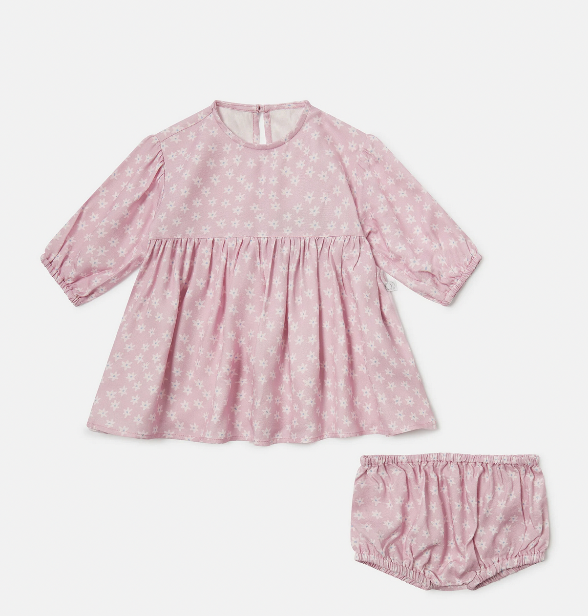 Stella Baby Girl Long Sleeve Star Flower Dress