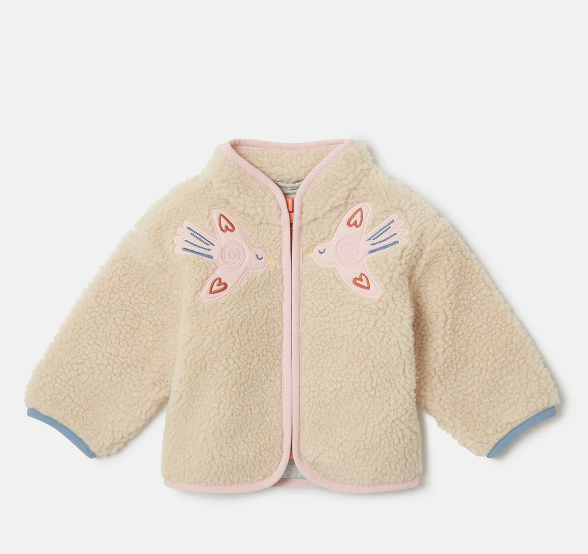 Stella Baby Teddy Jacket with Bird