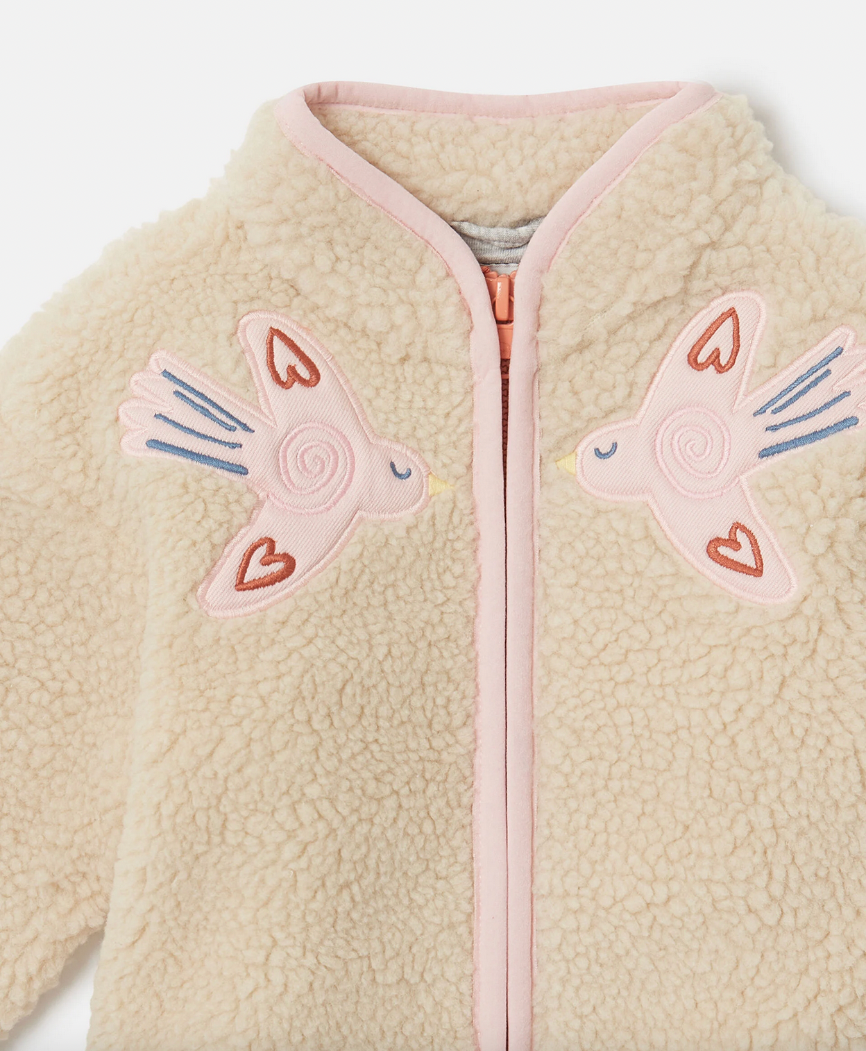 Stella Baby Teddy Jacket with Bird