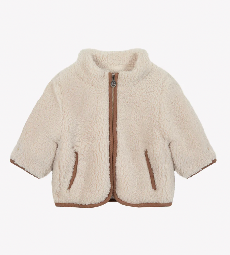 Tartine Et Chocolat Cardigan Coat - Beige Imitation