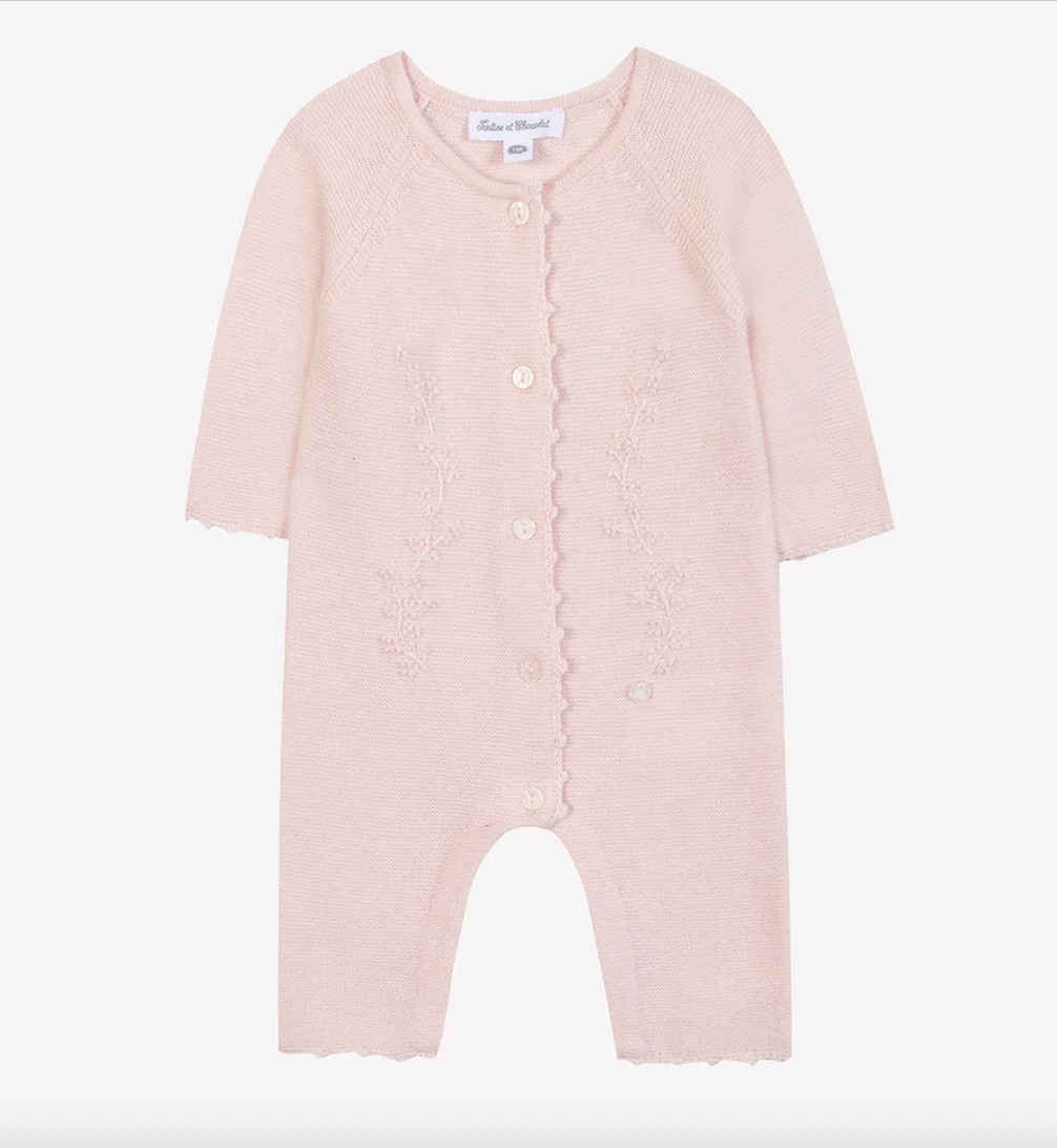 Tartine Romper - Pale Rose