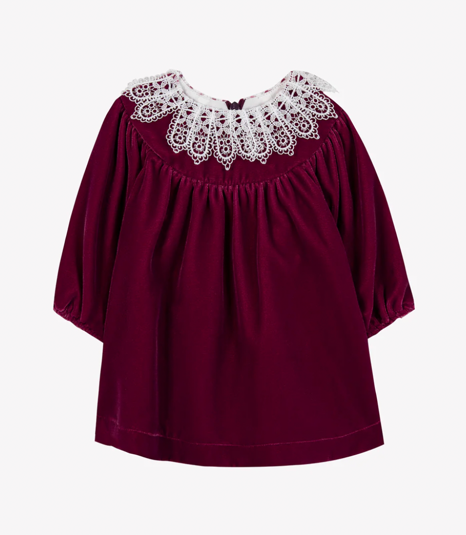 Tartine et Chocolat Robe - Plum Velvet