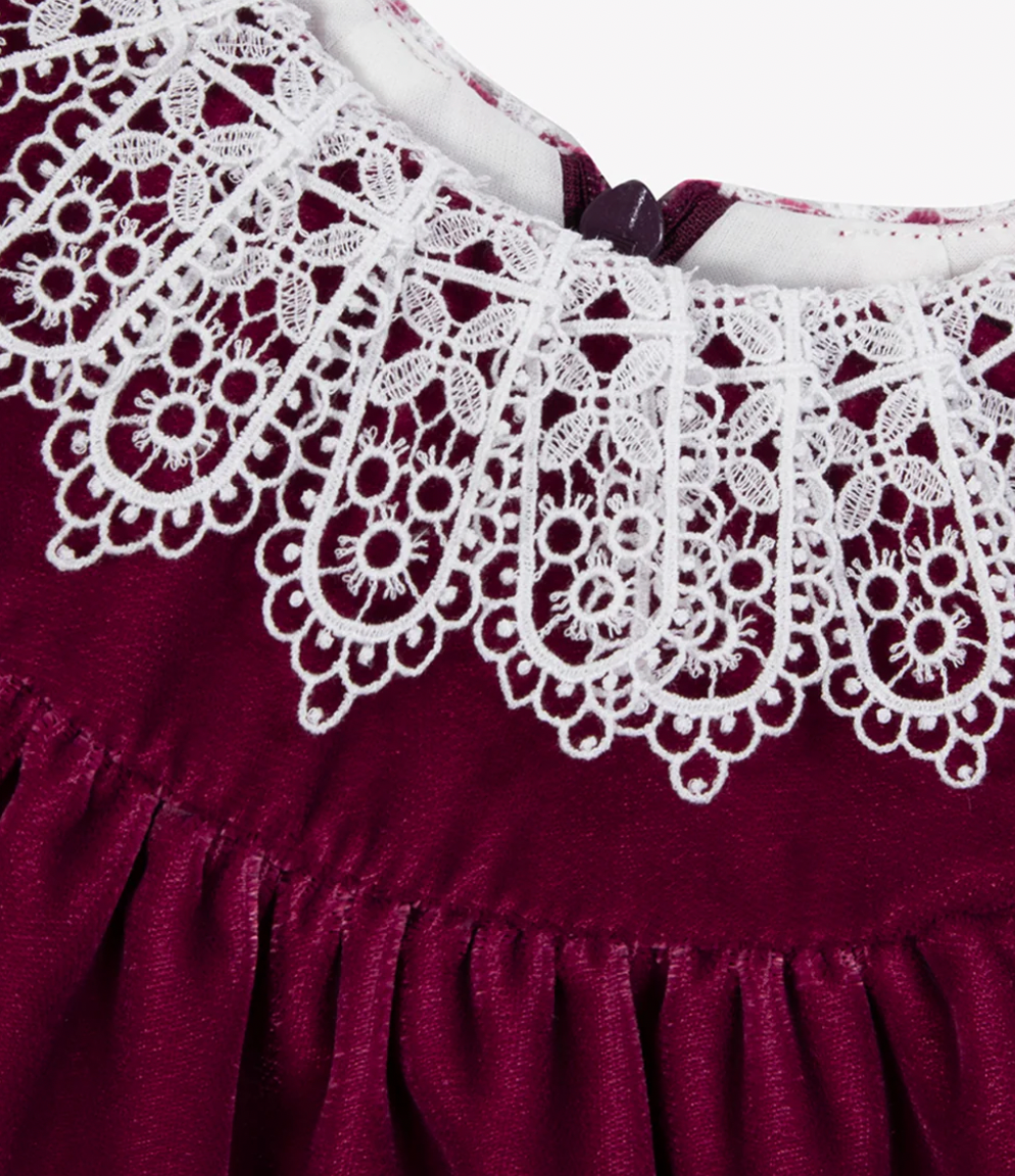 Tartine et Chocolat Robe - Plum Velvet